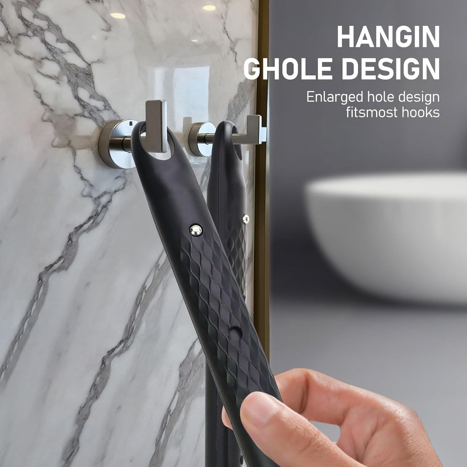 Exfoliador de Espalda de Silicona Ozner Ajustable 40-60 cm