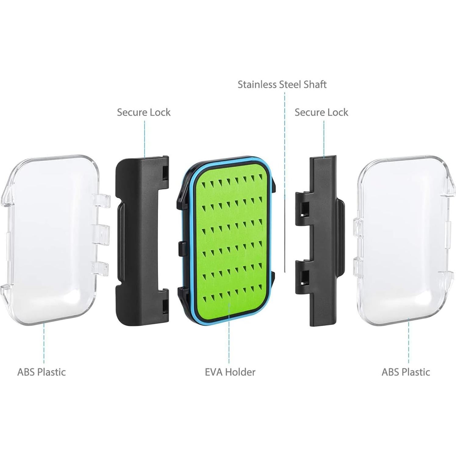 Caja de Pesca Gonex Impermeable 10.4x7.6x3cm Verde