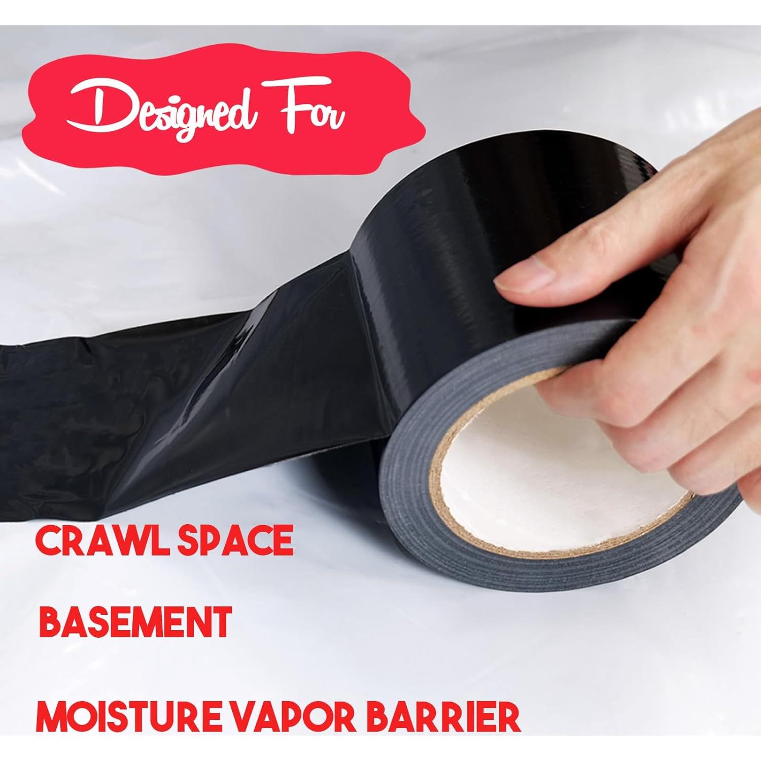 Cinta de Barrera de Vapor Autrends 10.16 cm x 30.48 m Negra