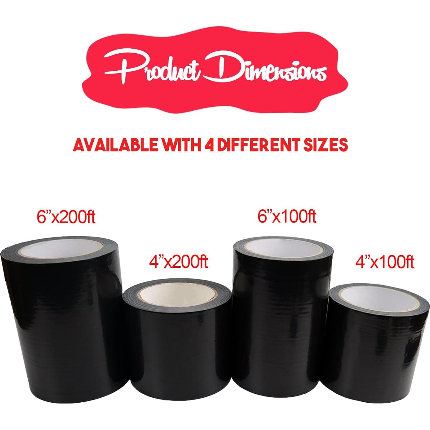 Cinta de Barrera de Vapor Autrends 10.16 cm x 30.48 m Negra