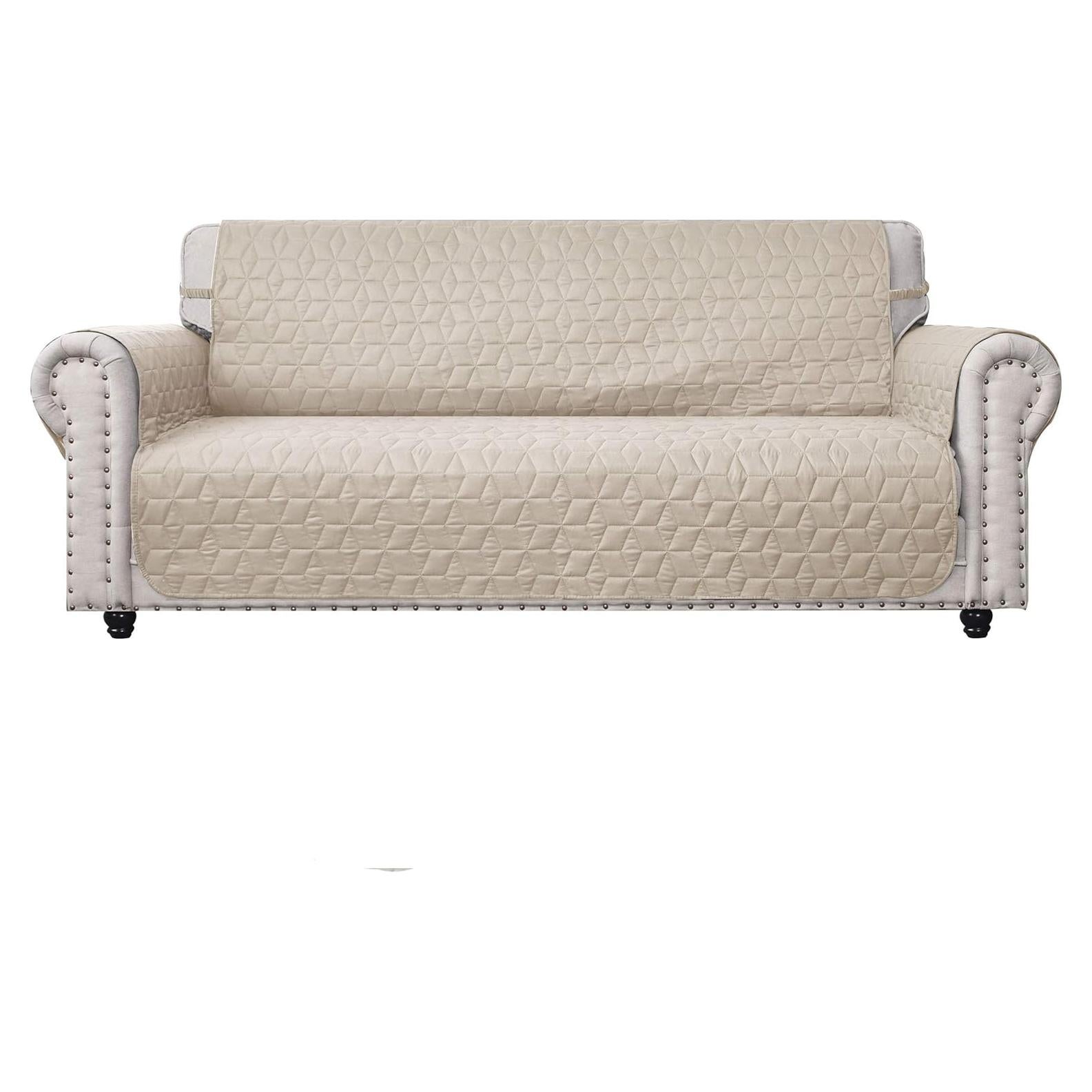 Funda de Sofá Ameritex 100% Impermeable Antideslizante 173 cm Beige