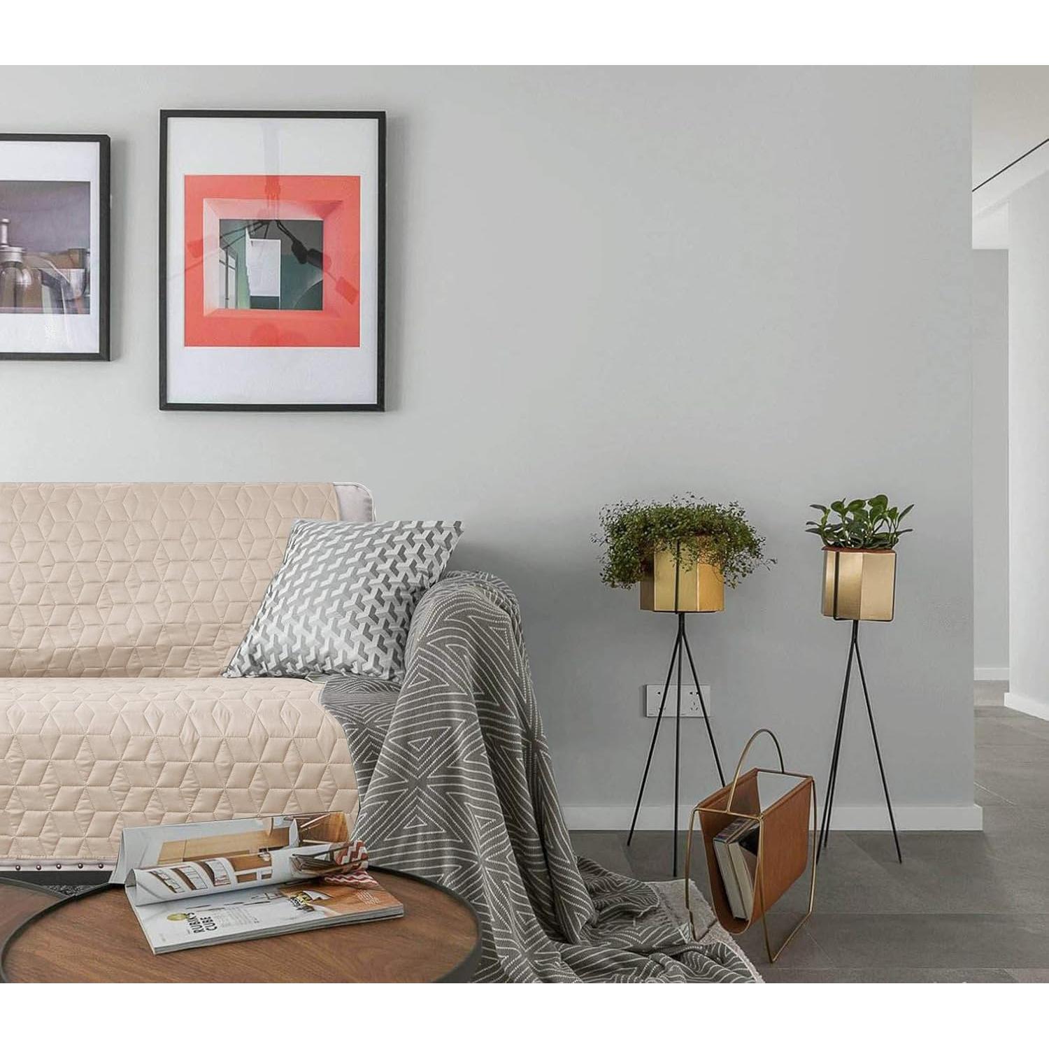 Funda de Sofá Ameritex 100% Impermeable Antideslizante 173 cm Beige