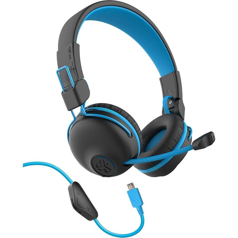 Auriculares Inalámbricos JLab JBuddies Play para Niños, Azul, 22h
