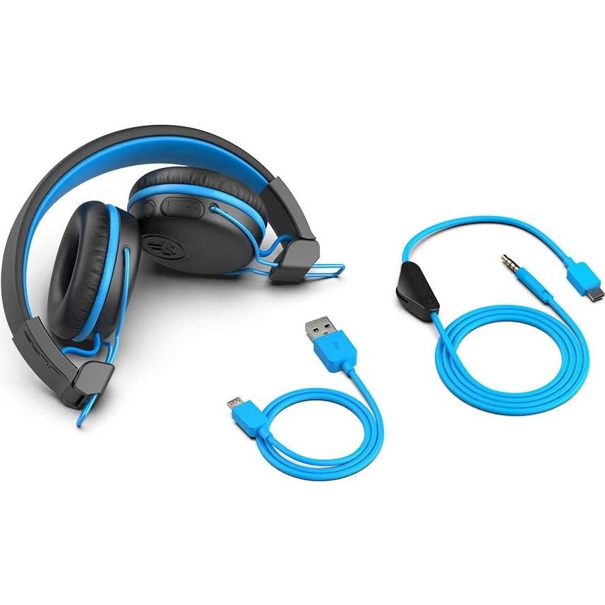 Auriculares Inalámbricos JLab JBuddies Play para Niños, Azul, 22h