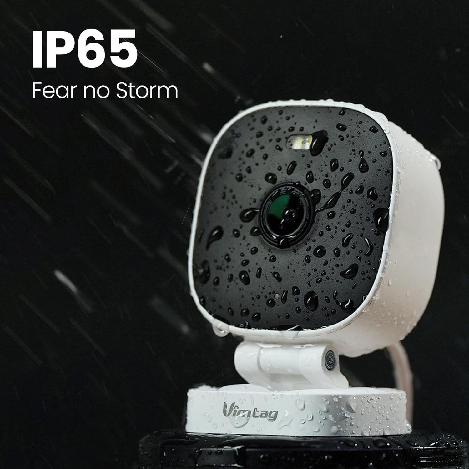 Cámara de Seguridad Vimtag 2.5K WiFi Interior y Exterior