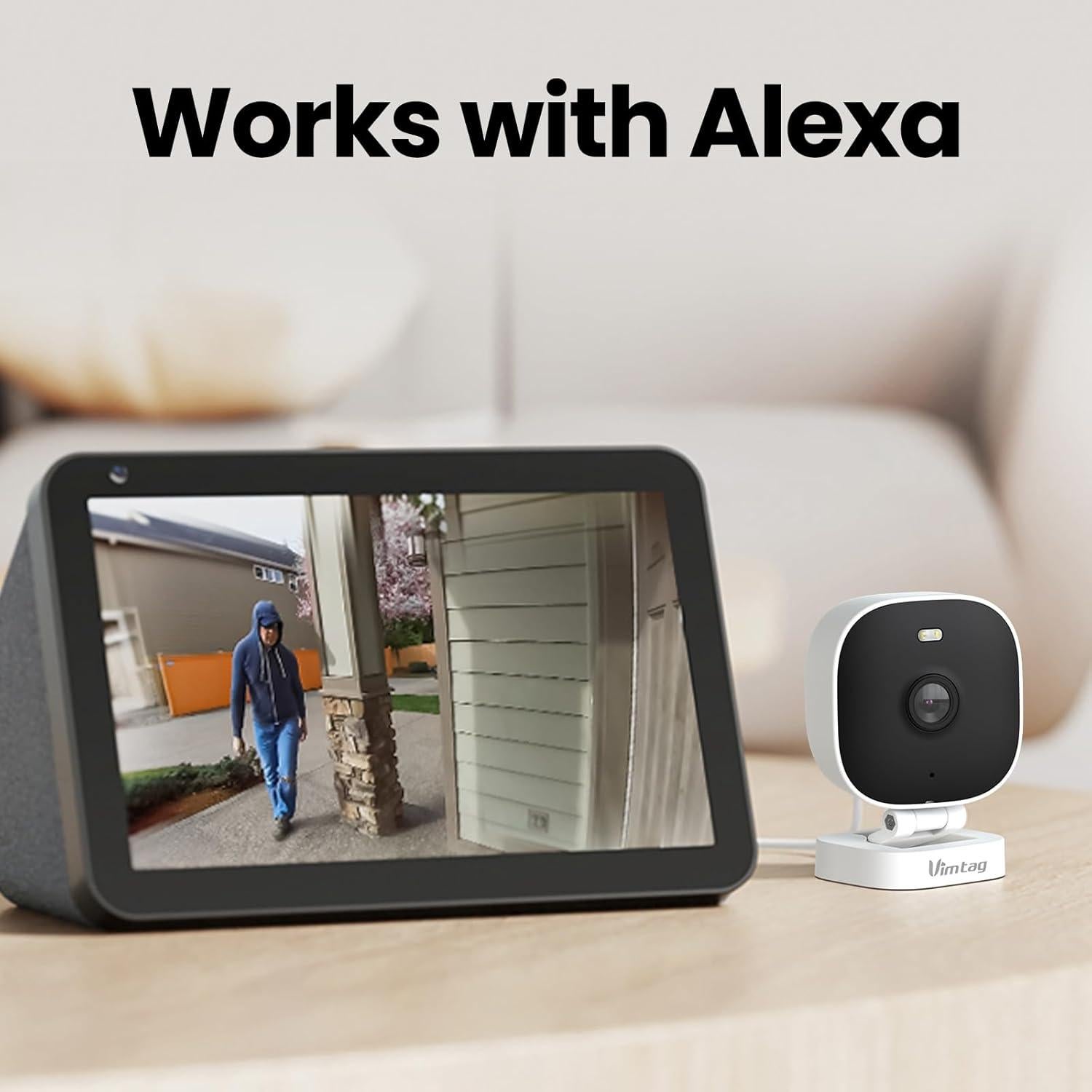 Cámara de Seguridad Vimtag 2.5K WiFi Interior y Exterior