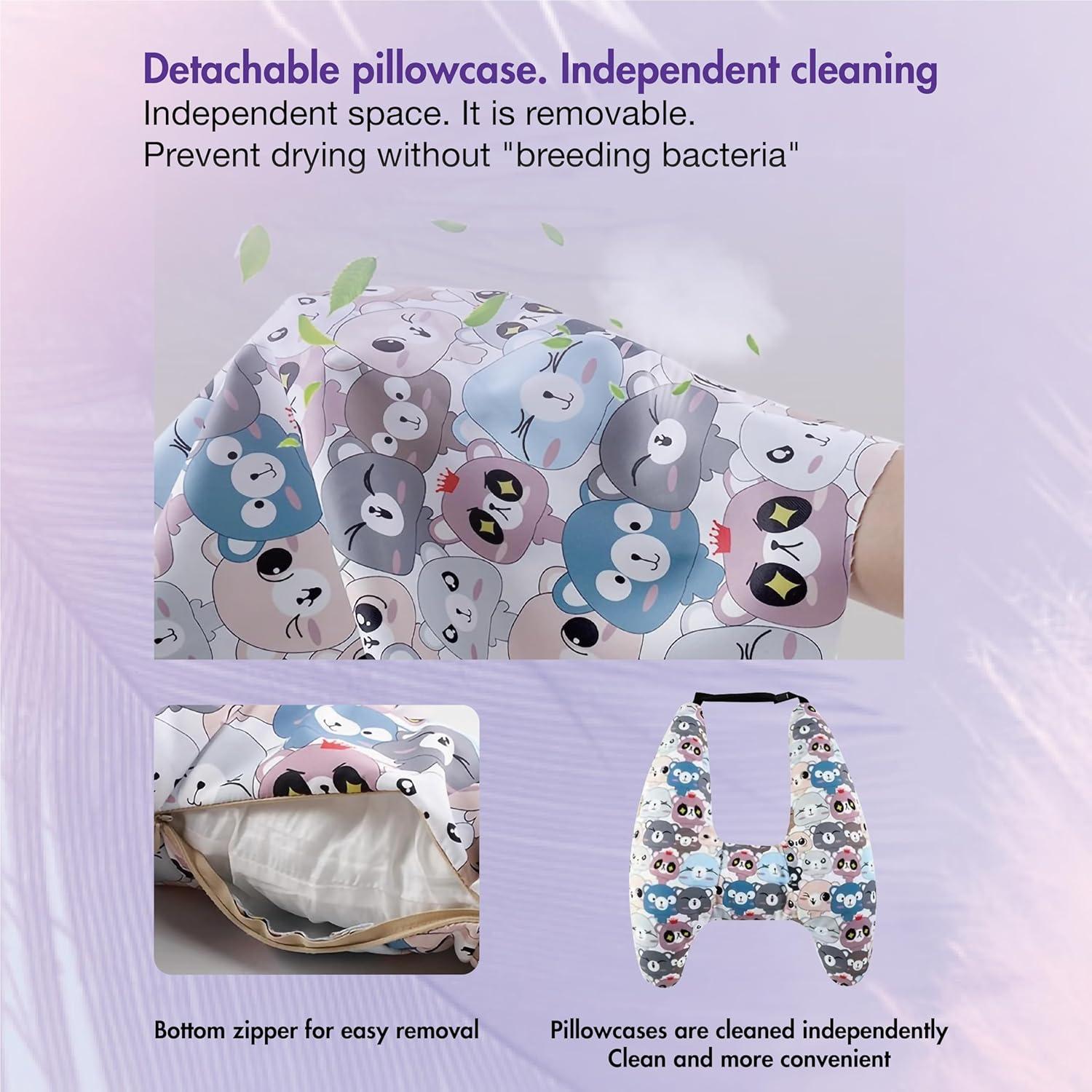 Cojín de Viaje Tumahe Forma de H para Niños y Adultos