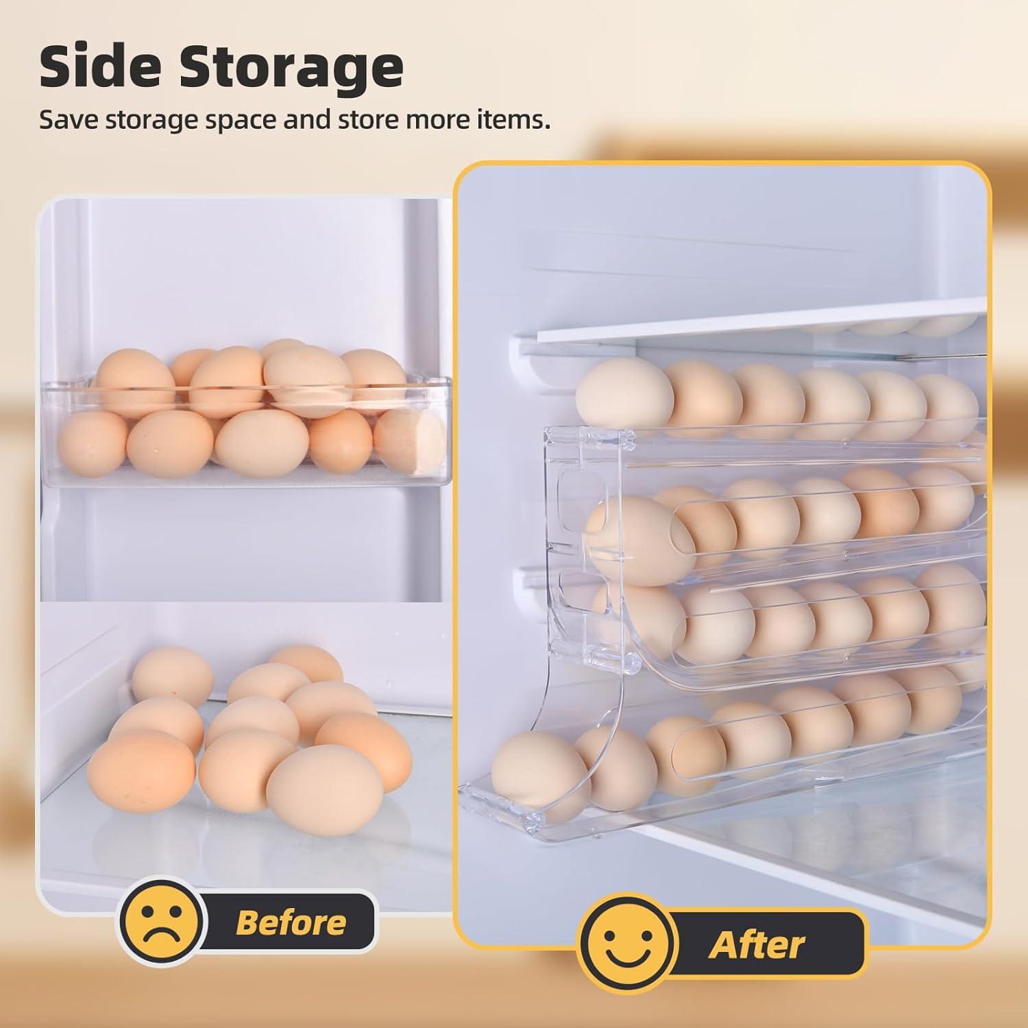 Soporte Organizador de Huevos ERAGIP 4 Niveles Transparente