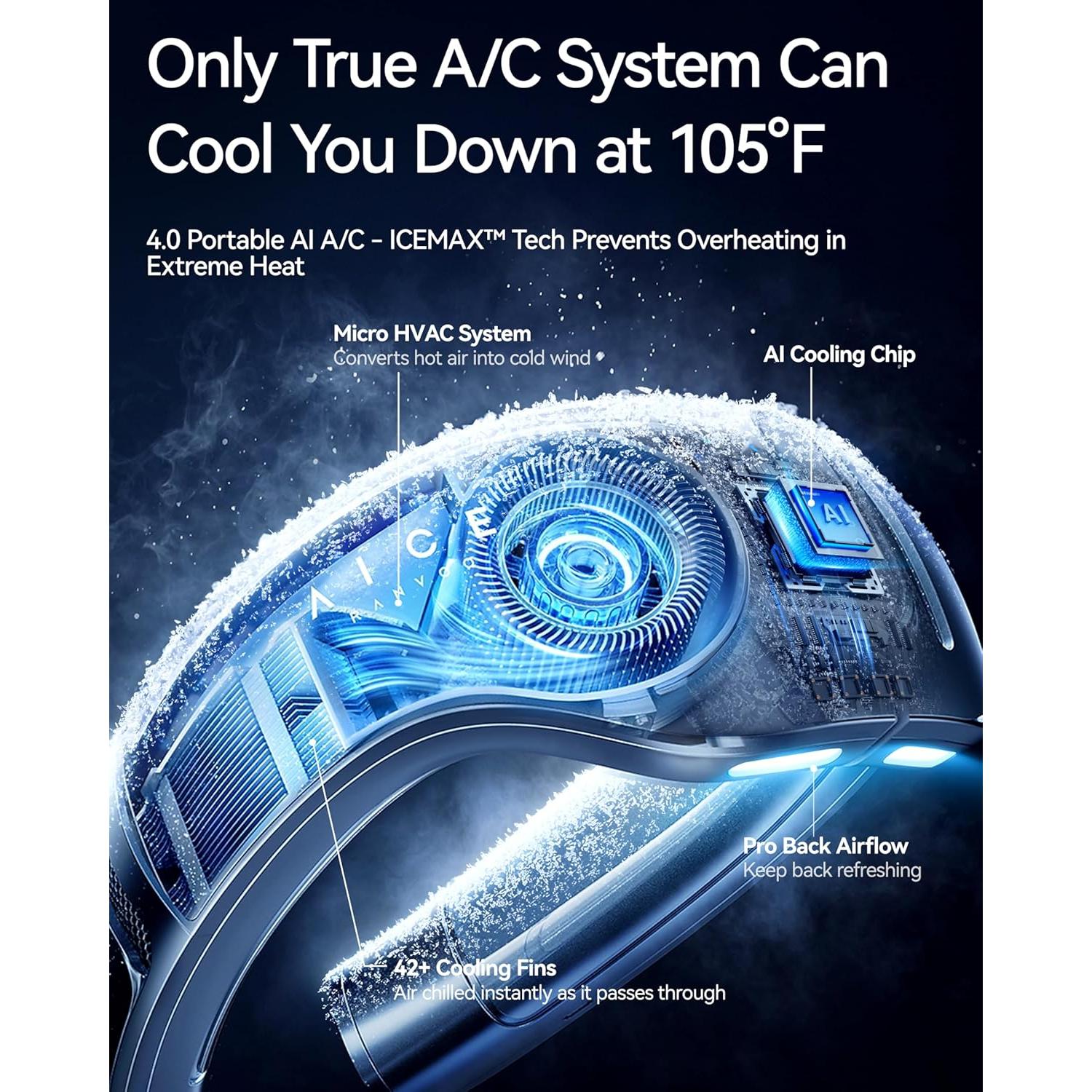 Aire Acondicionado de Cuello RANVOO AICE LITE Plus 2025 Azul