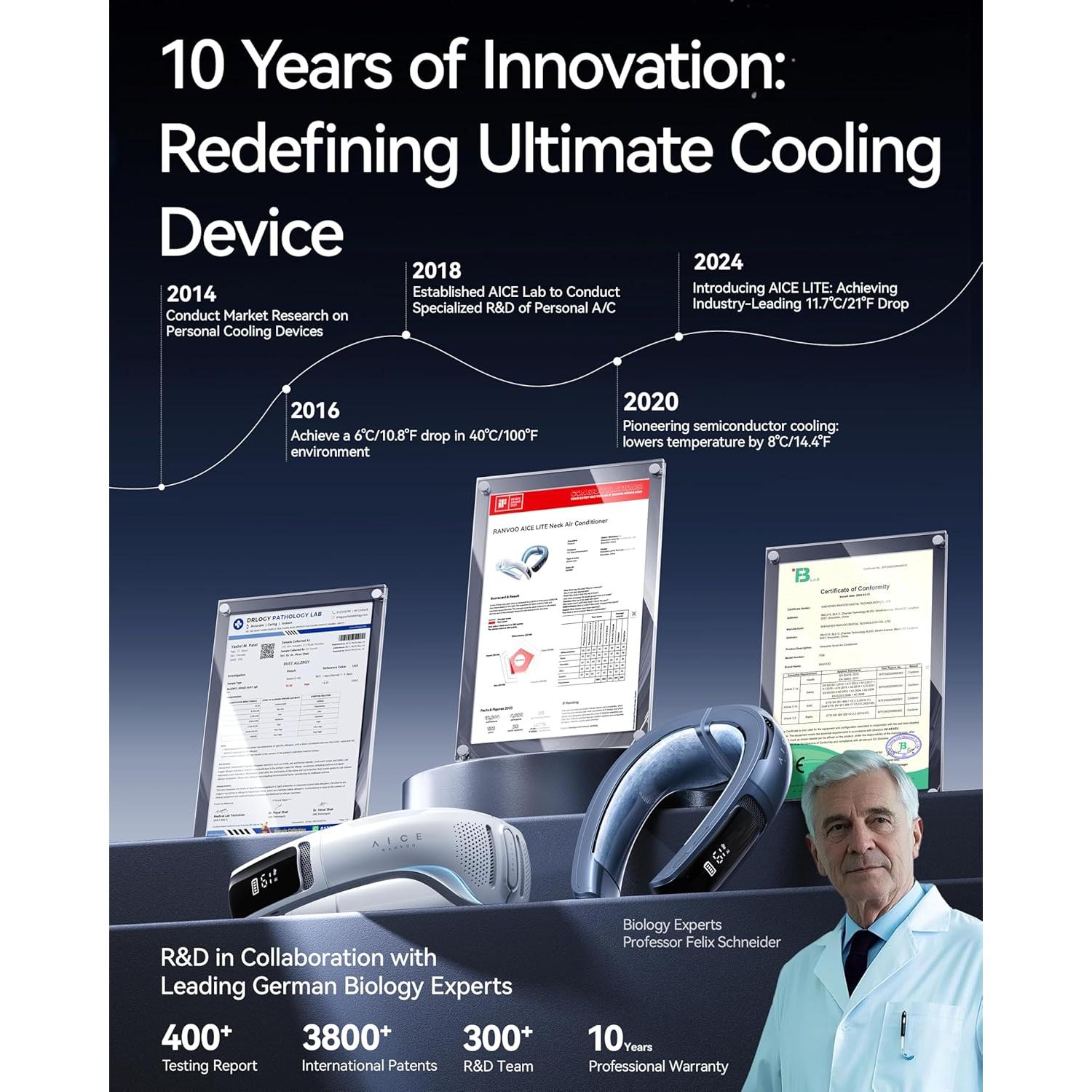 Aire Acondicionado de Cuello RANVOO AICE LITE Plus 2025 Azul