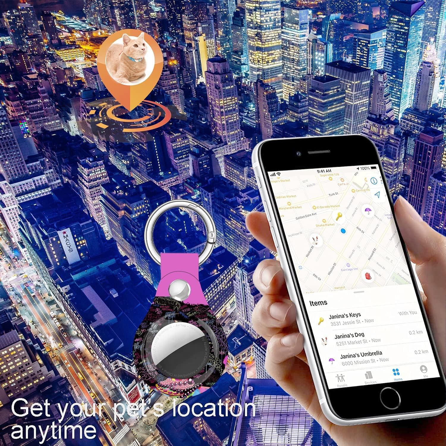 Funda protectora para Airtags Wonjury - Chica Negra, anti rayones