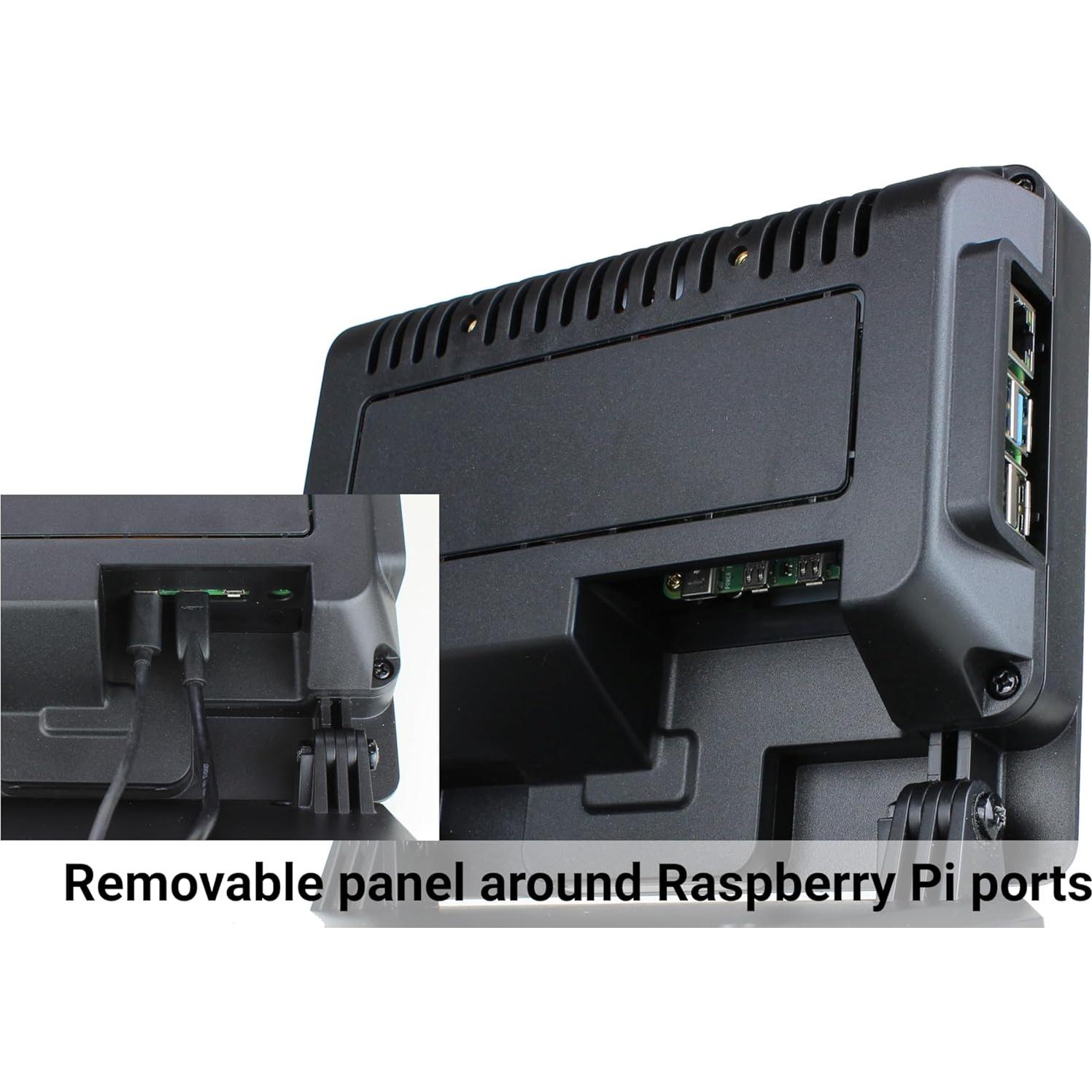 Carcasa SmartiPi Touch Pro 3 para Raspberry Pi - Negro