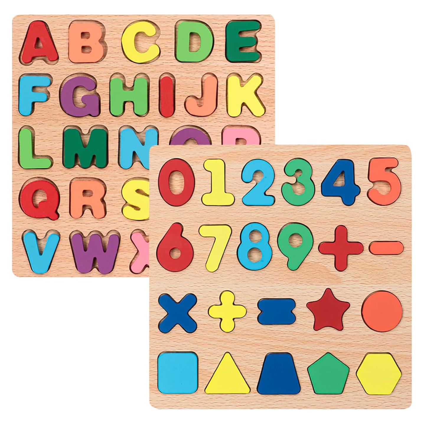 Rompecabezas de Madera Winbar 3 en 1 para Niños 18 meses a 12 años