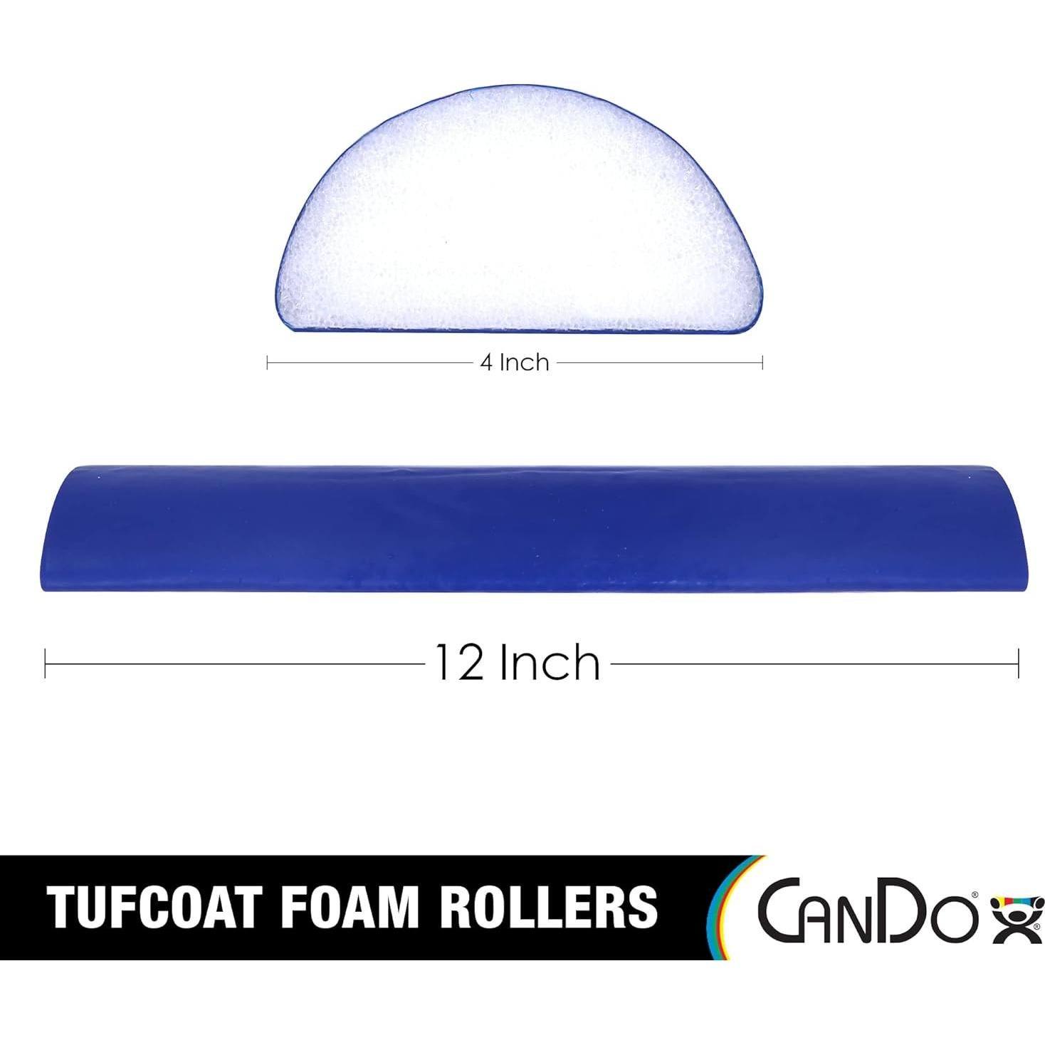 Rodillo de Espuma CanDo TufCoat 10x30 cm Media Ronda Azul