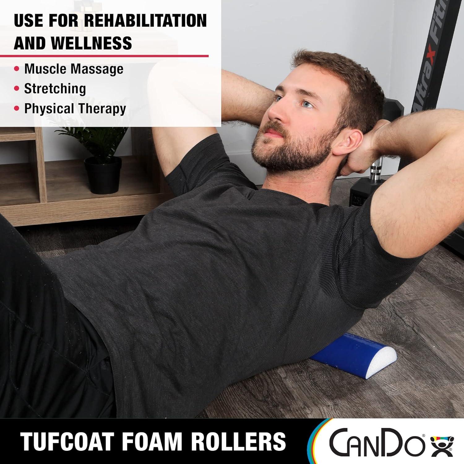 Rodillo de Espuma CanDo TufCoat 10x30 cm Media Ronda Azul