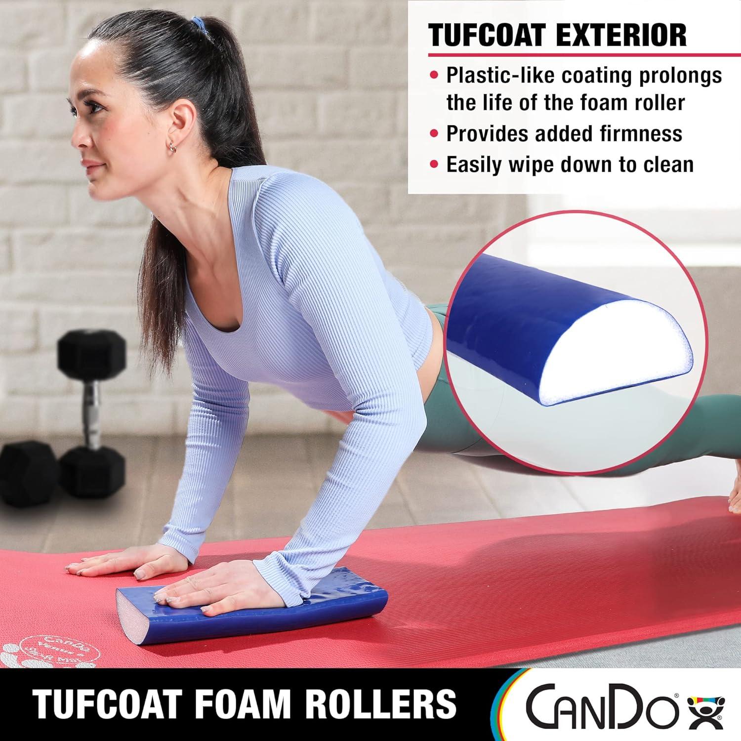 Rodillo de Espuma CanDo TufCoat 10x30 cm Media Ronda Azul