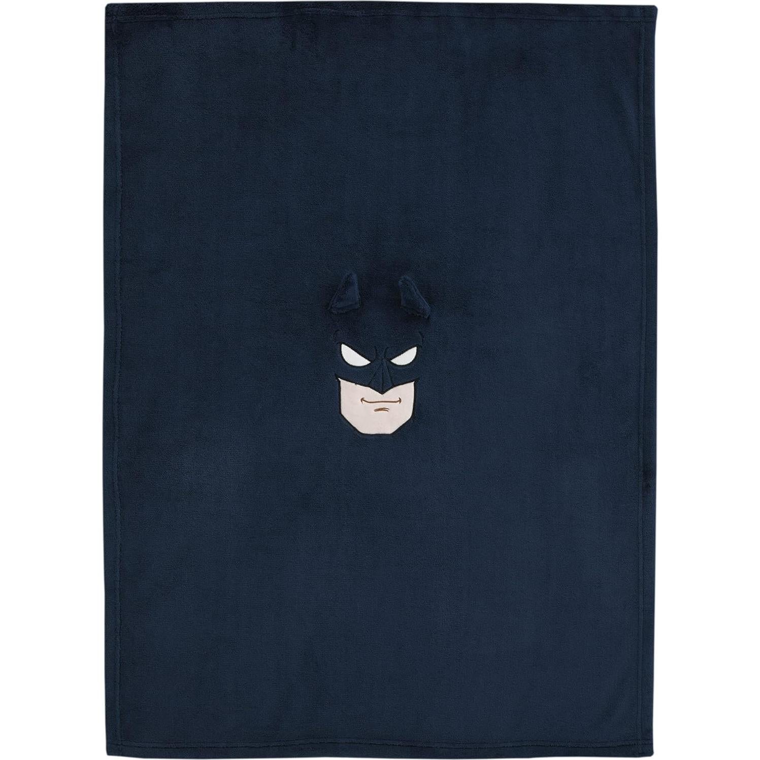 Manta de Personaje Batman NoJo 76x102 cm Azul Marino