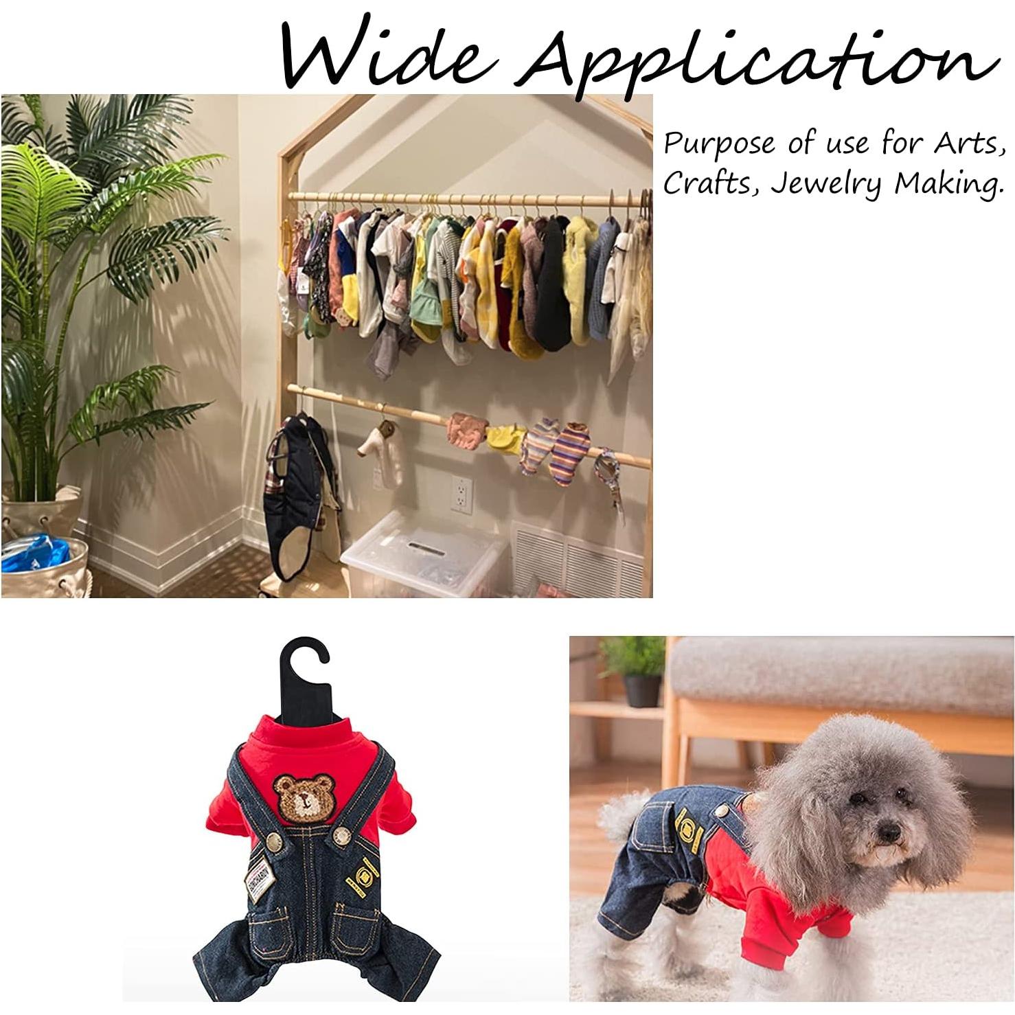 Perchas para Ropa de Mascotas AHANDMAKER 20 Piezas Diseño Huella