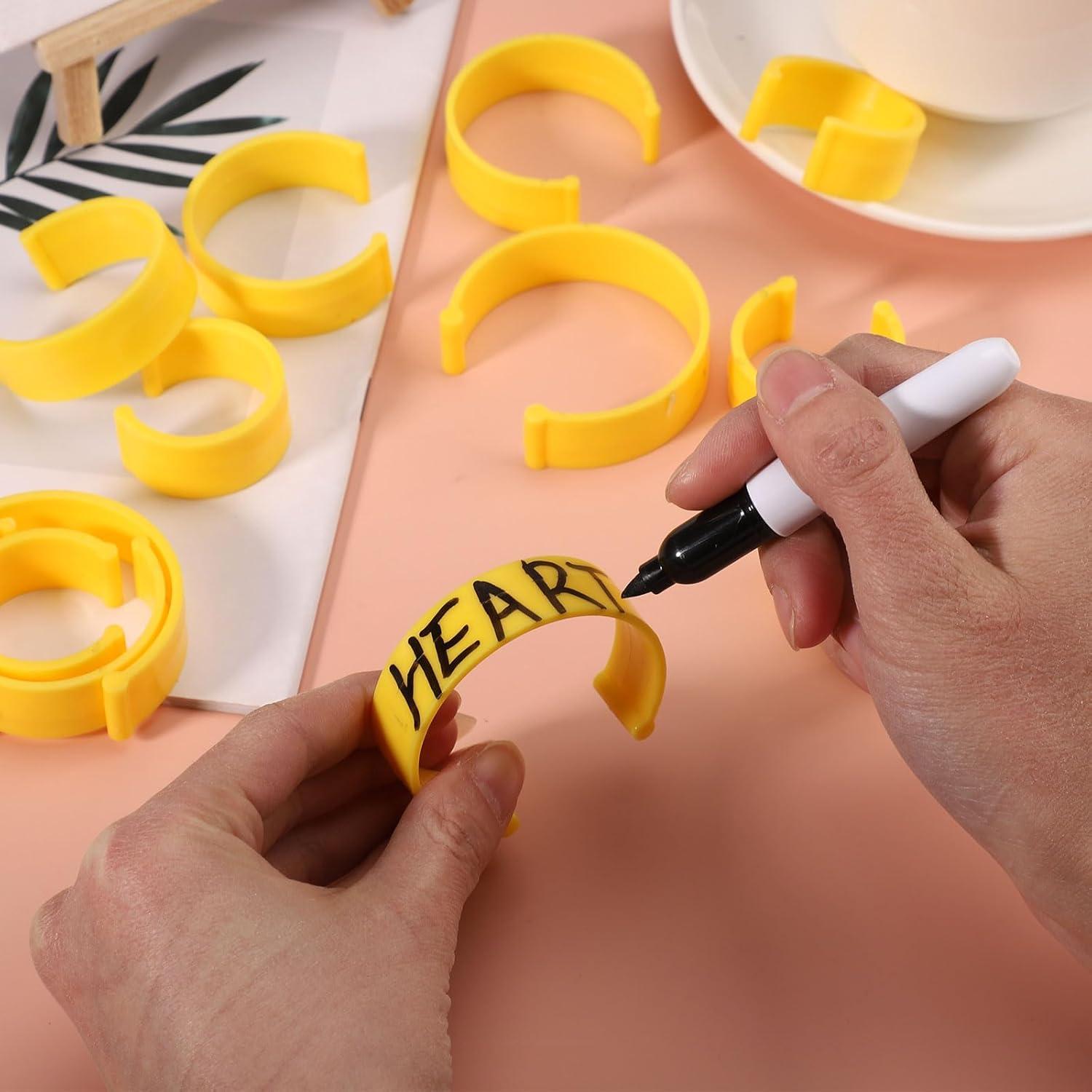 15 Clips de Etiqueta para Botellas de Medicina Tinoaly