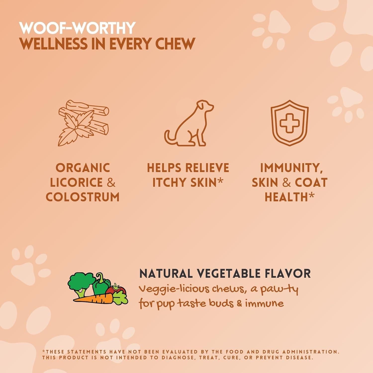 Chews para Alergia e Inmunidad Herbion 120 Unidades para Perros