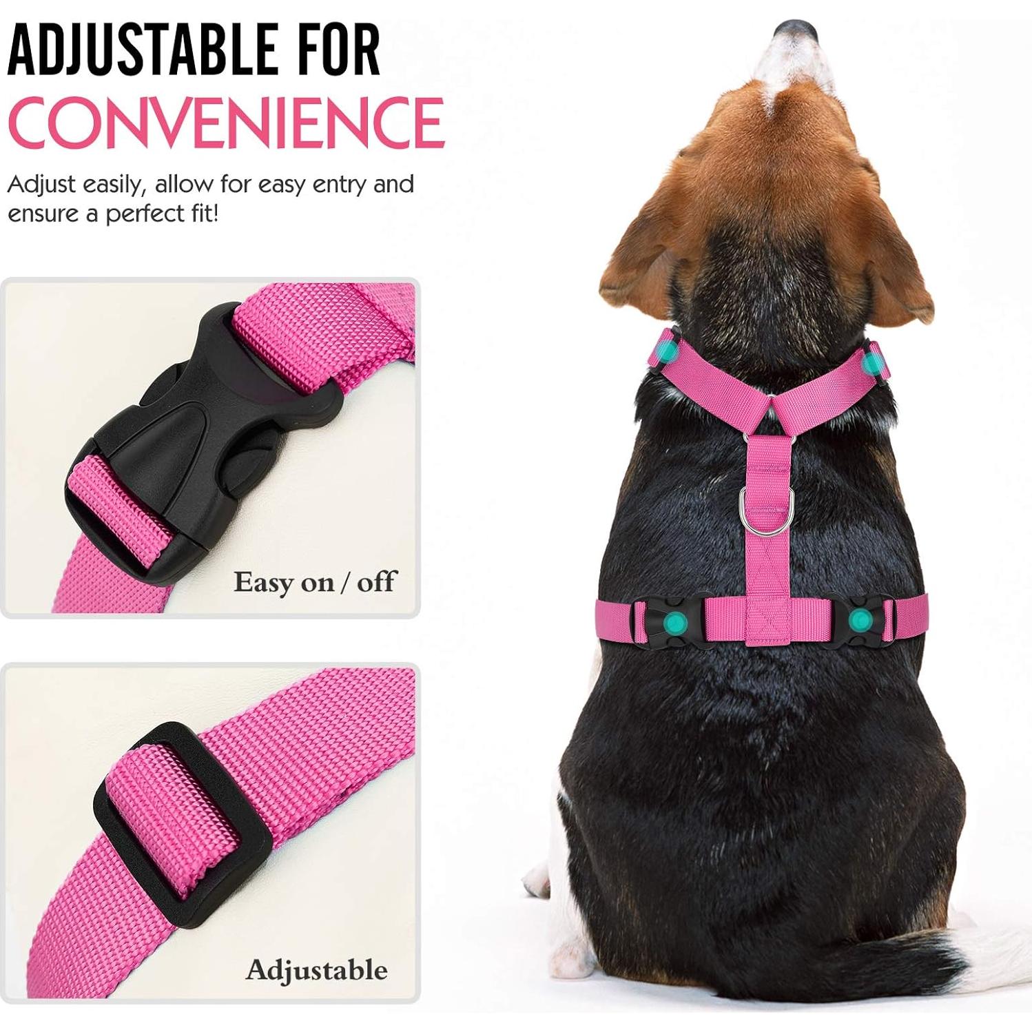 Arnés de Seguridad Pawaboo para Perros y Gatos, Grande, Rojo