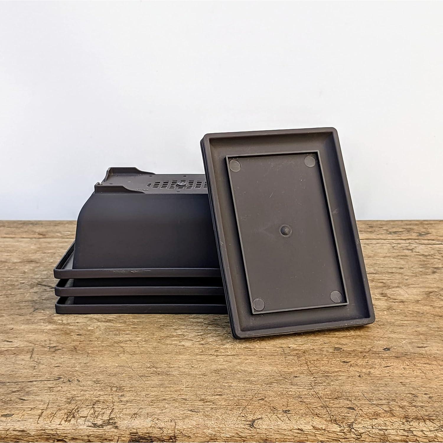 Macetas Bonsai Outlet 6" con Bandejas - Juego de 3