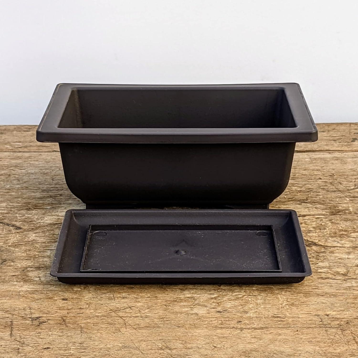 Macetas Bonsai Outlet 6" con Bandejas - Juego de 3