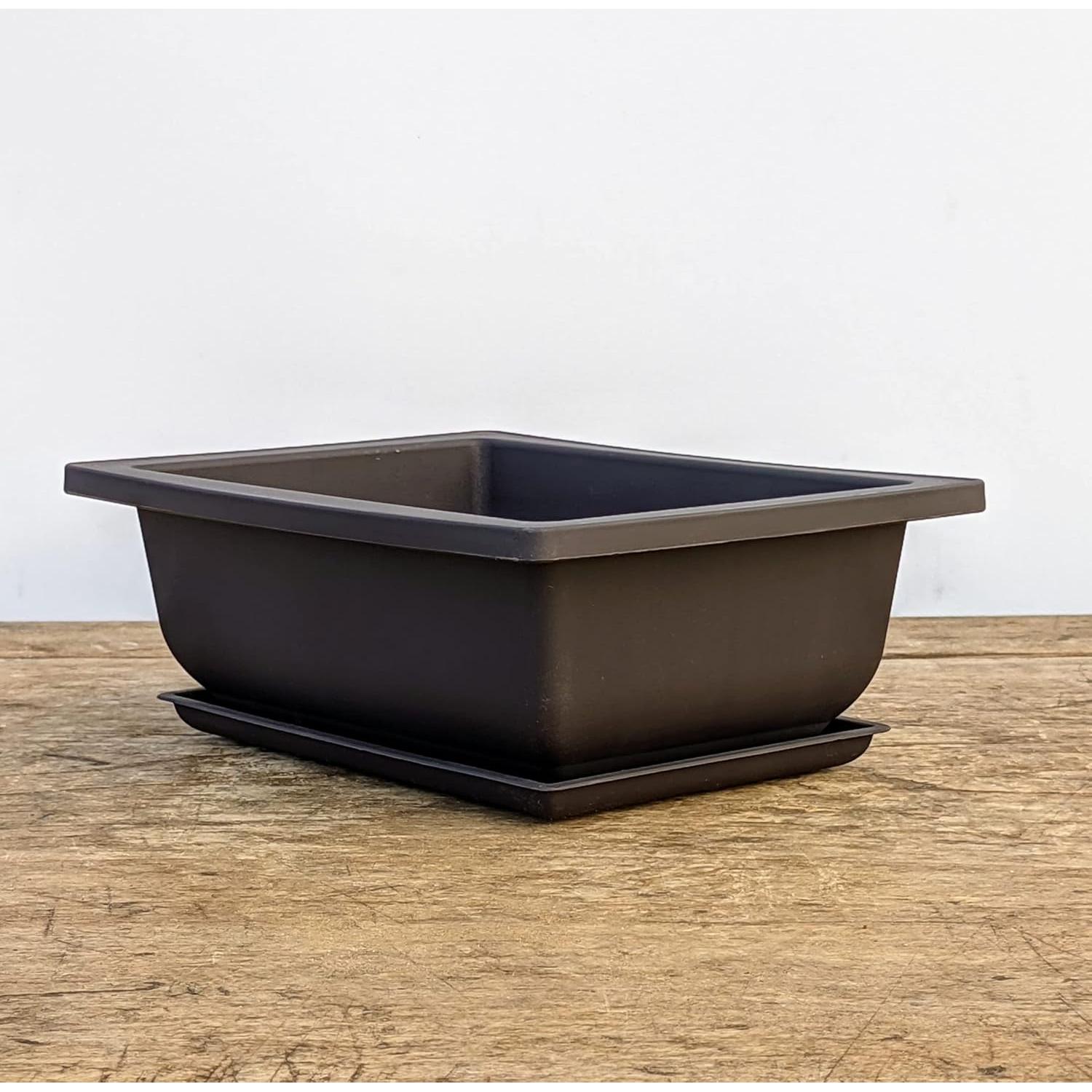 Macetas Bonsai Outlet 6" con Bandejas - Juego de 3