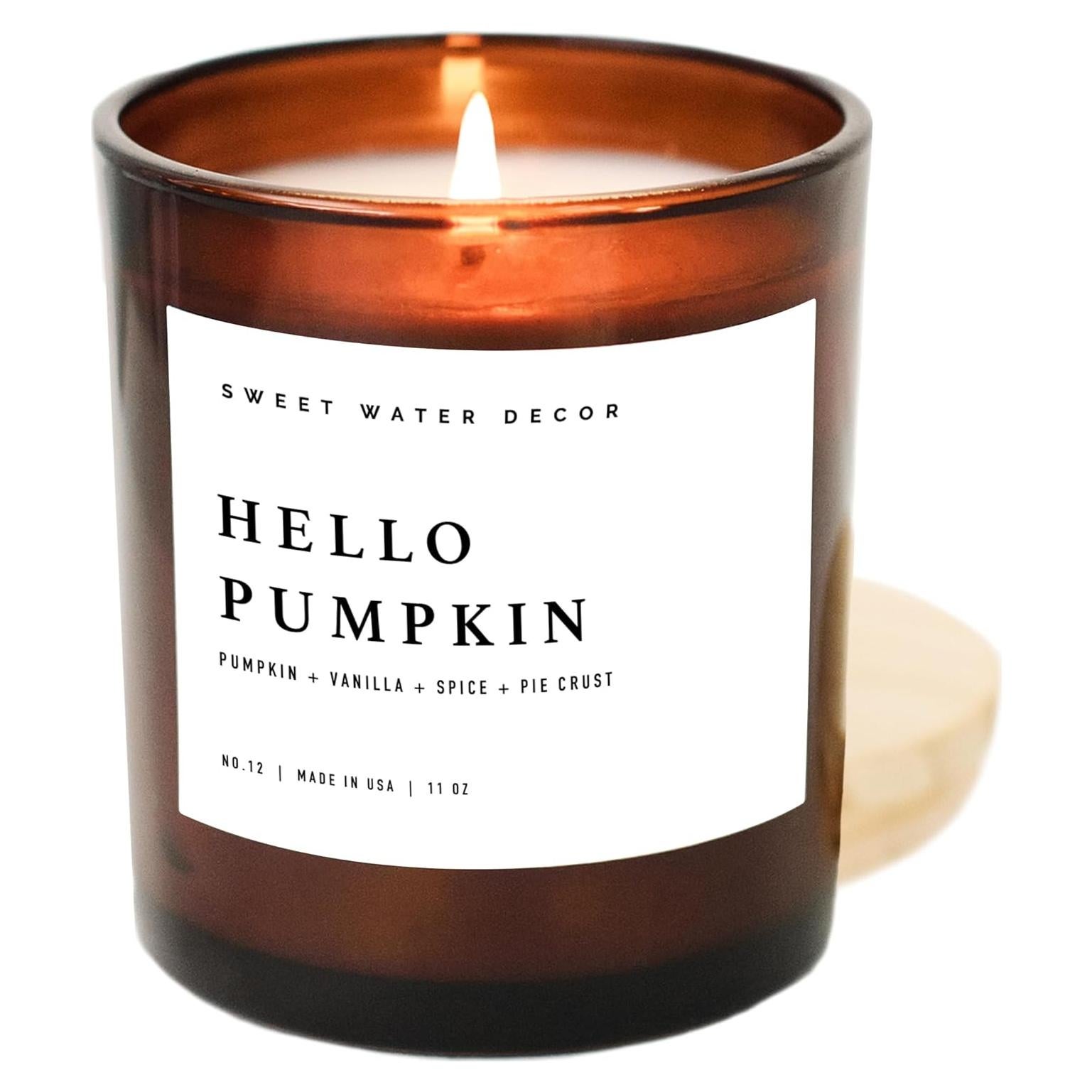 Vela Aromática de Soja Decoración de Agua Dulce 11oz Otoño