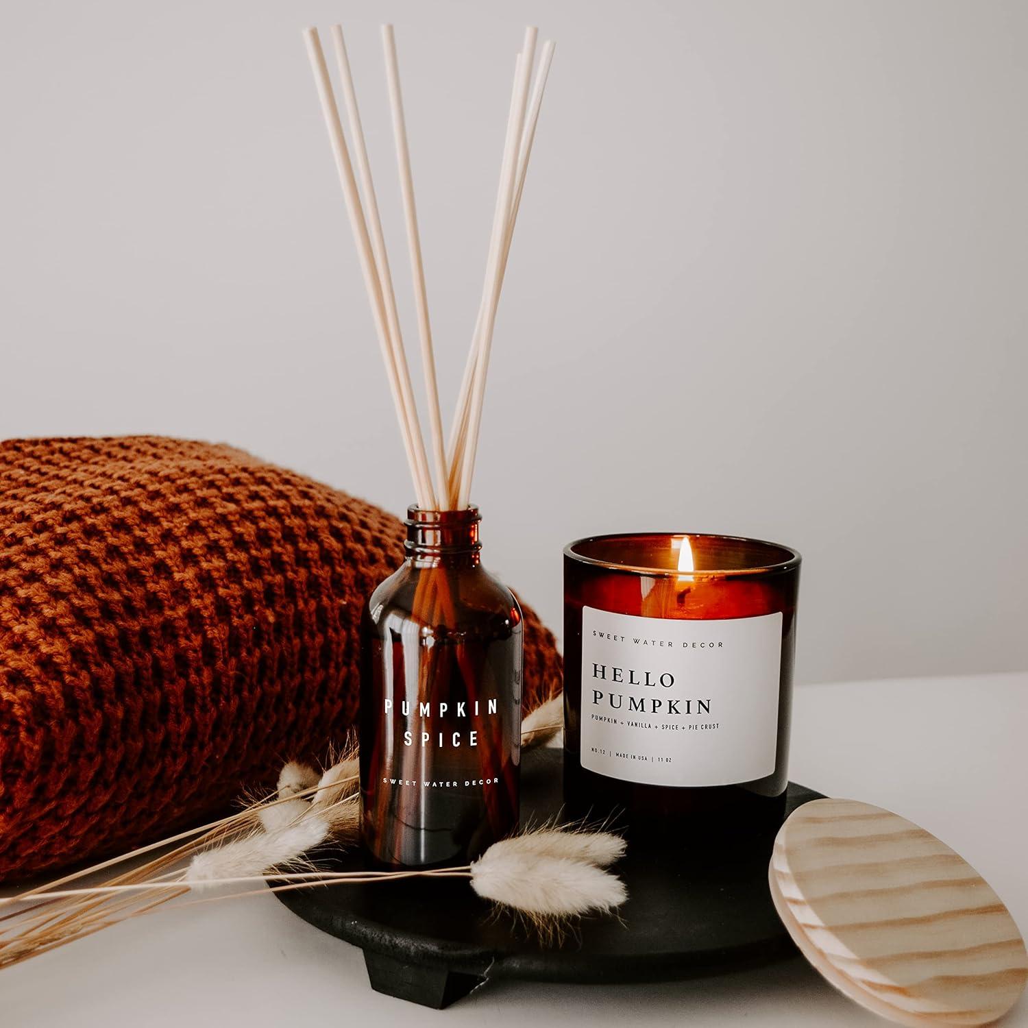 Vela Aromática de Soja Decoración de Agua Dulce 11oz Otoño