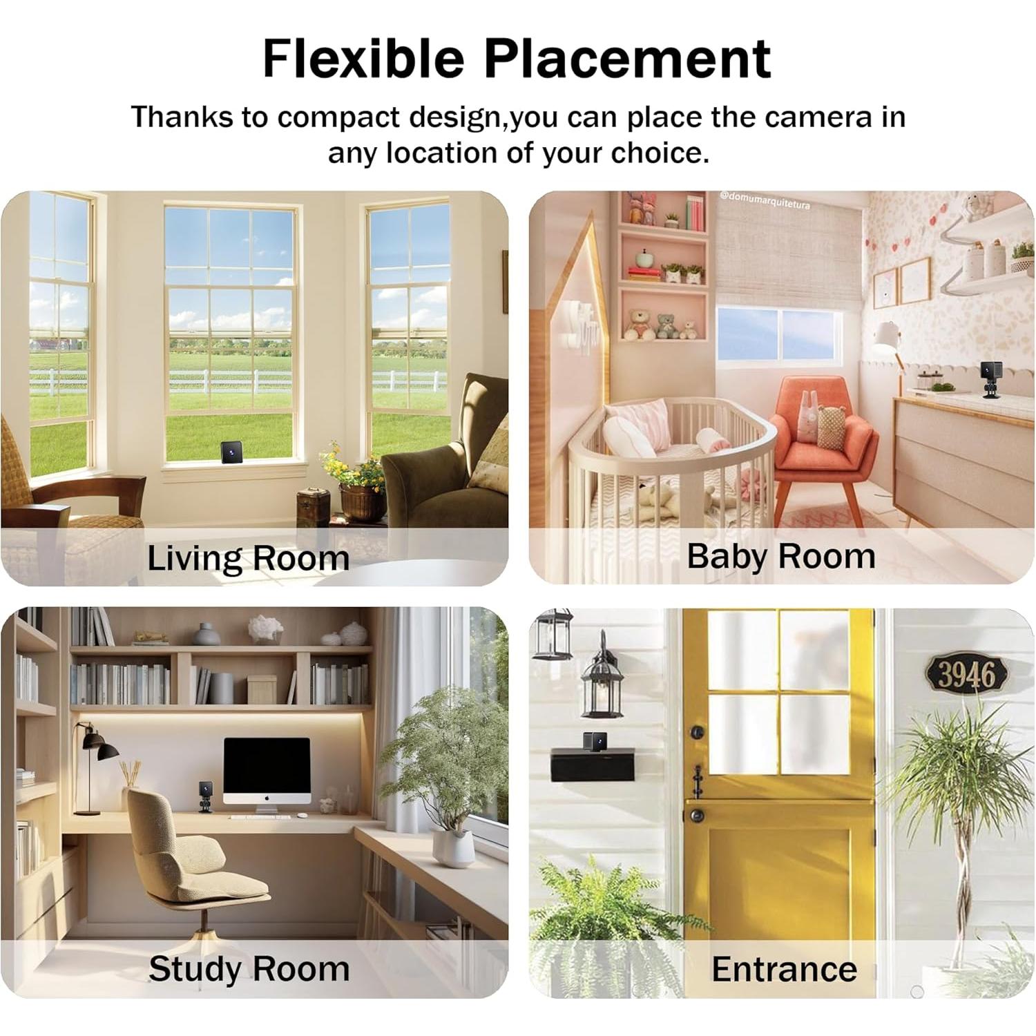 Cámara Mini 4K Inalámbrica WiFi Shaopao F11T Seguridad