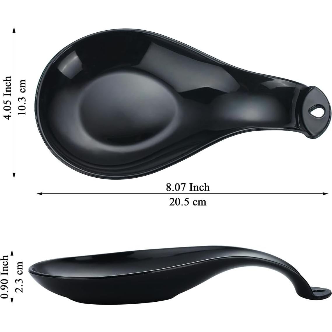 Soporte para Cucharas de Plástico ReaNea 4 Piezas Negro