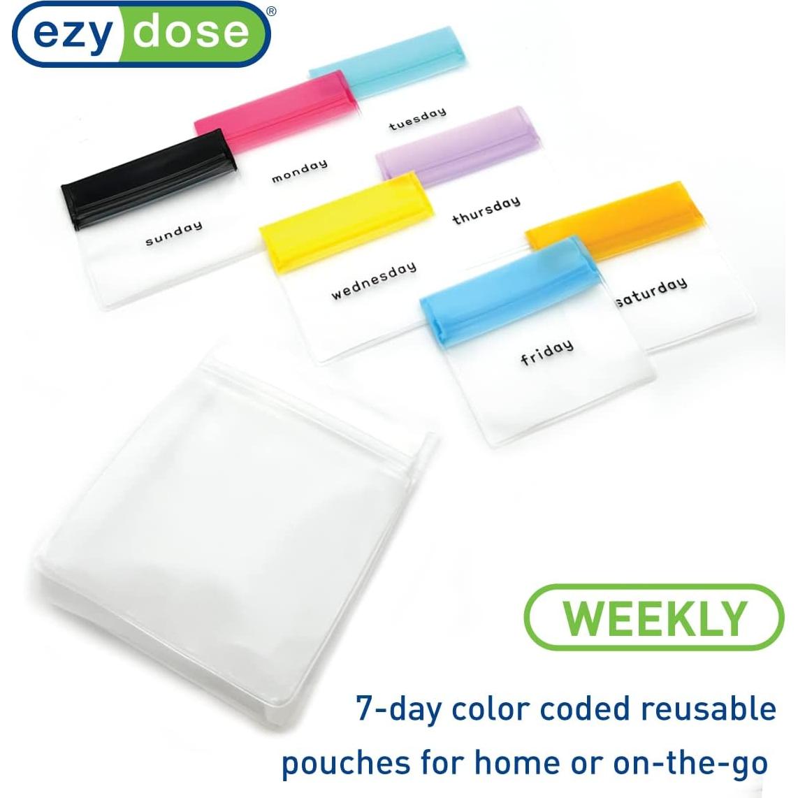 EZY DOSE Juego de Bolsas de Pastillas 7 Días Multiusos