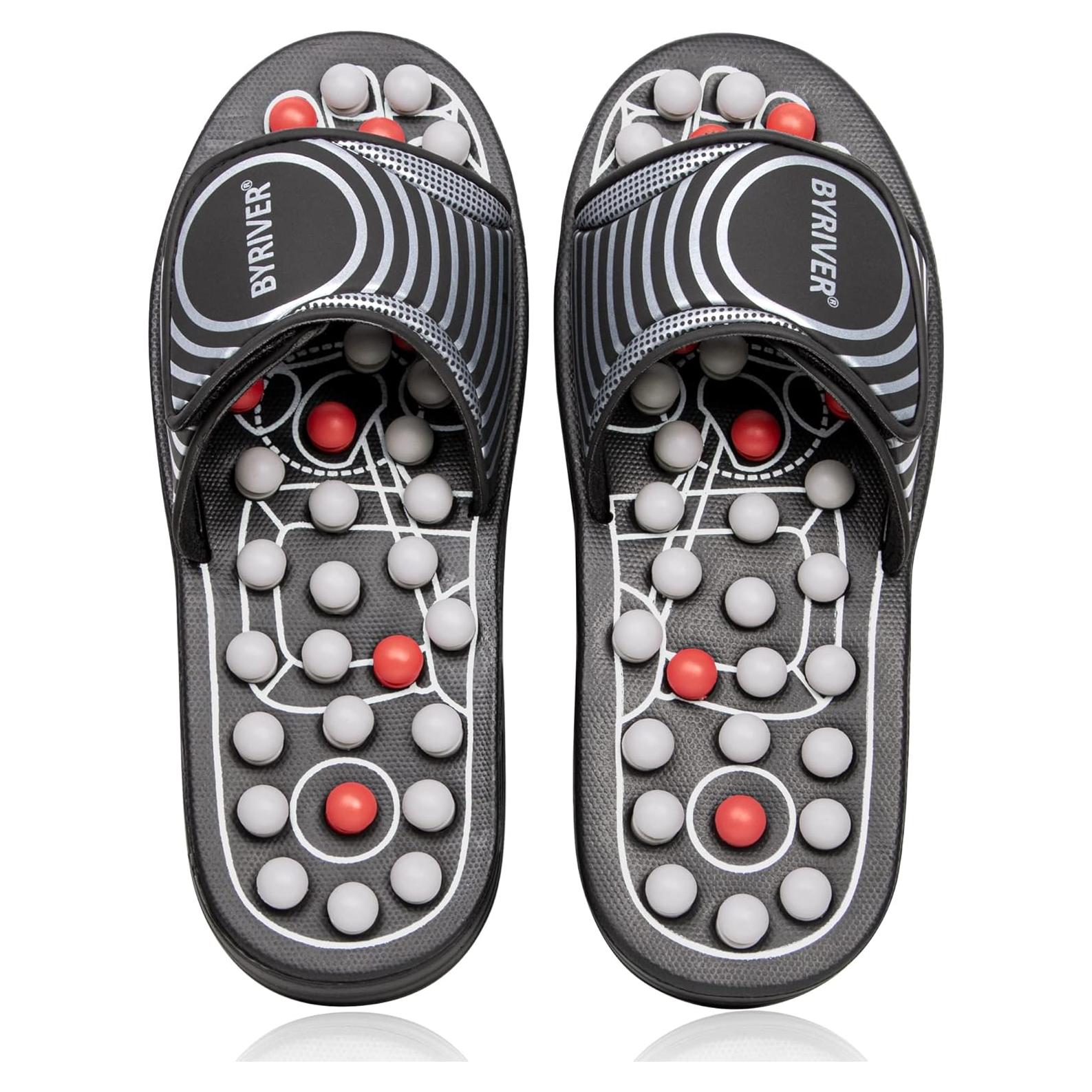 Chanclas de Masaje Terapéutico BYRIVER para Pies - Alivio Dolor