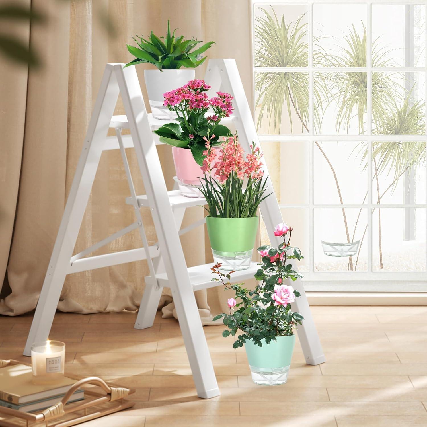 4 Macetas Autorriego Lokeisna 15 cm con Drenaje y Plato