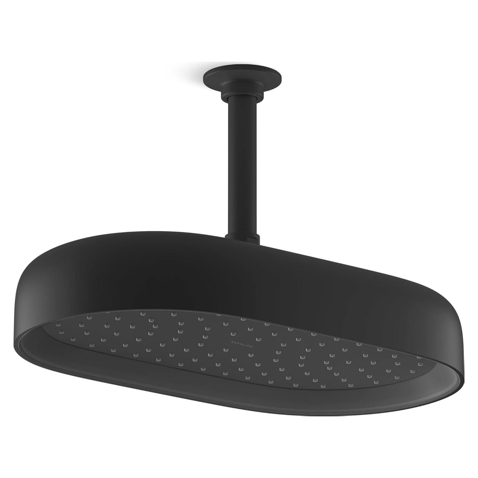 Cabezal de Ducha Kohler Declaración 14" Ovalado Negro Mate