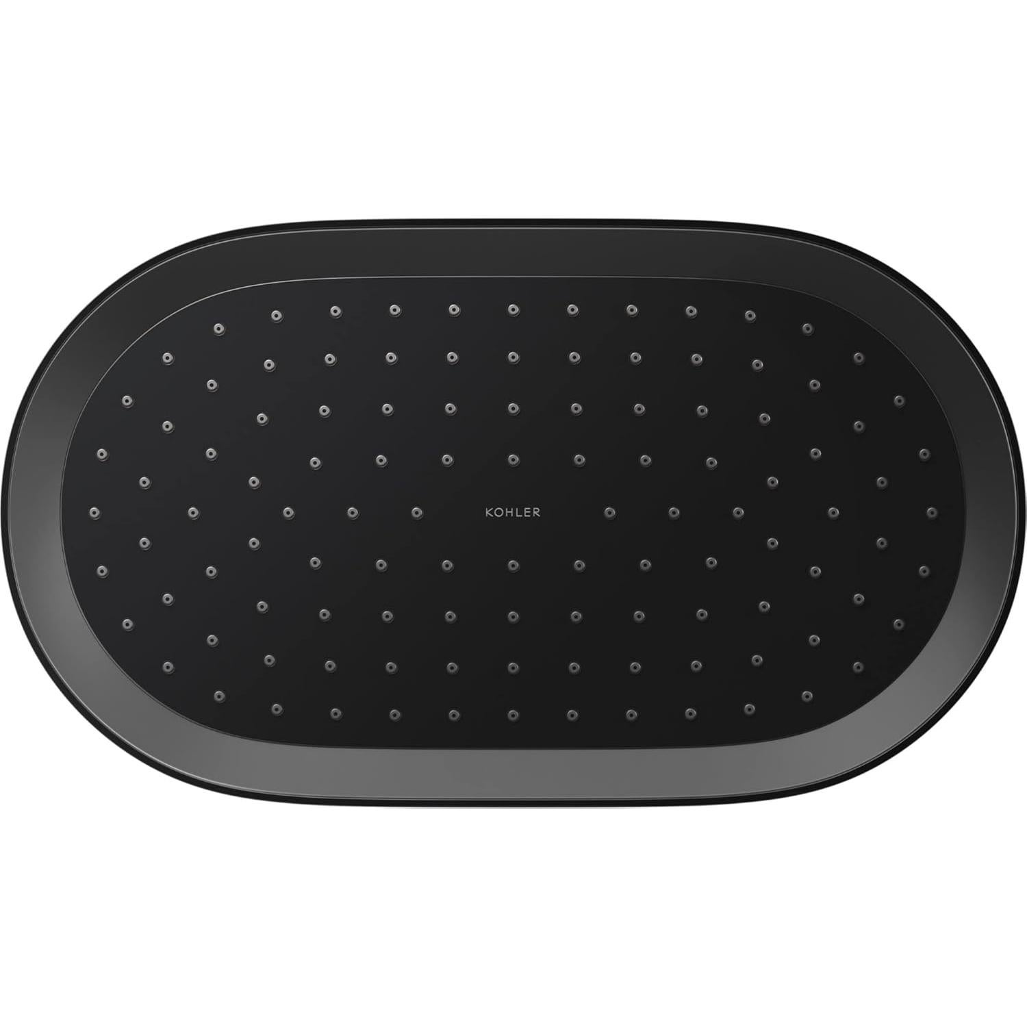 Cabezal de Ducha Kohler Declaración 14" Ovalado Negro Mate