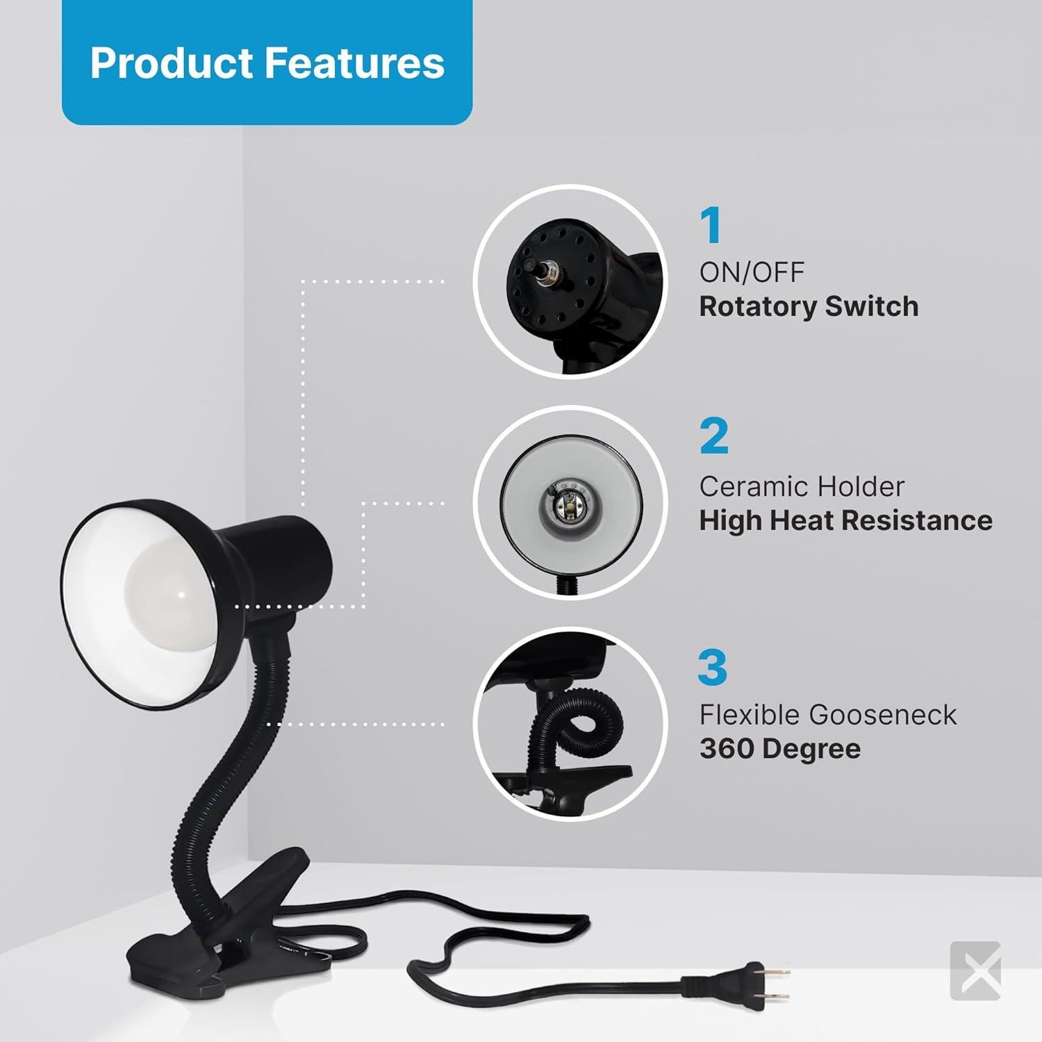 Lámpara de Escritorio LED Xtricity con Brazo Flexible 360°