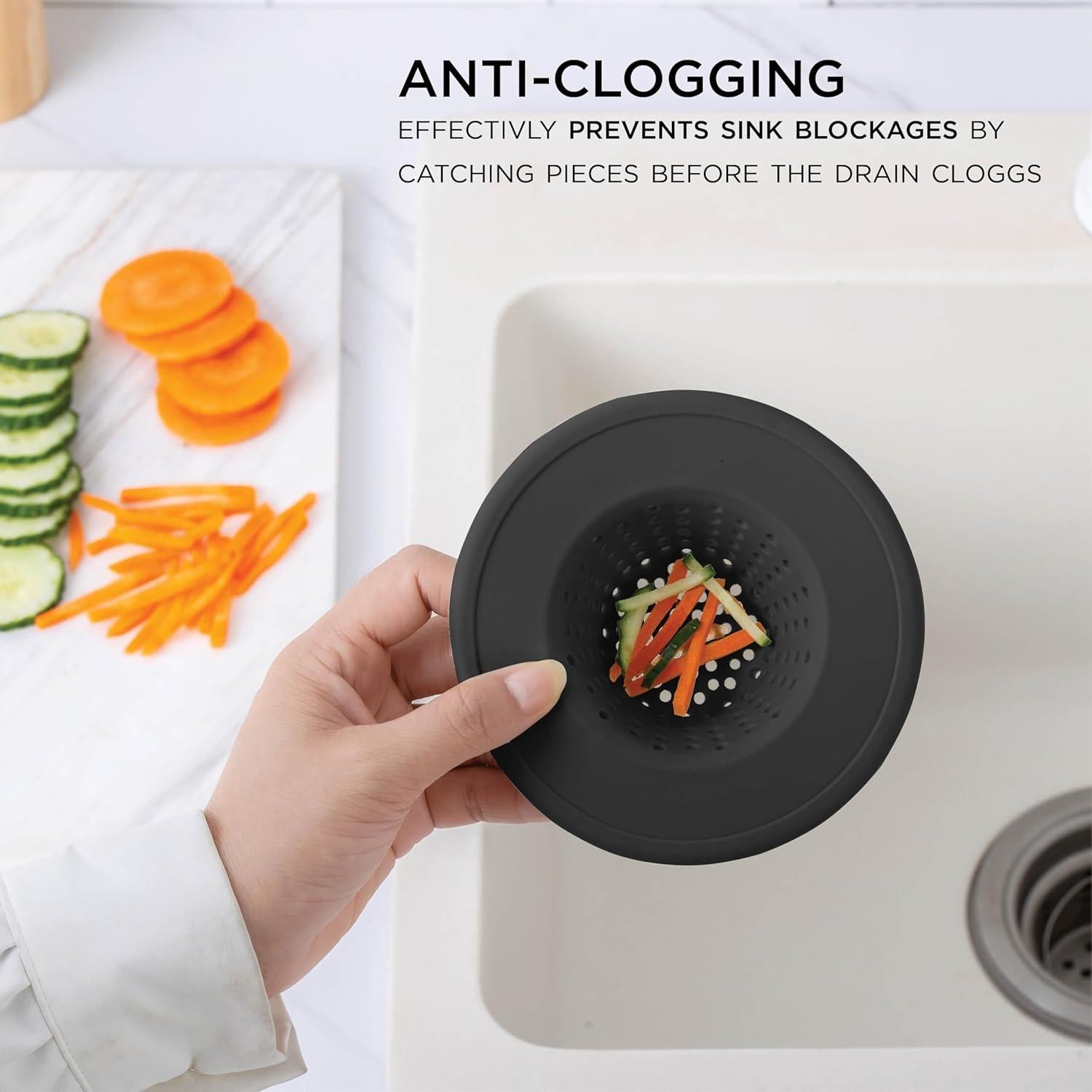 Colador de Fregadero de Silicona COLA CON COLOR - 3 Piezas