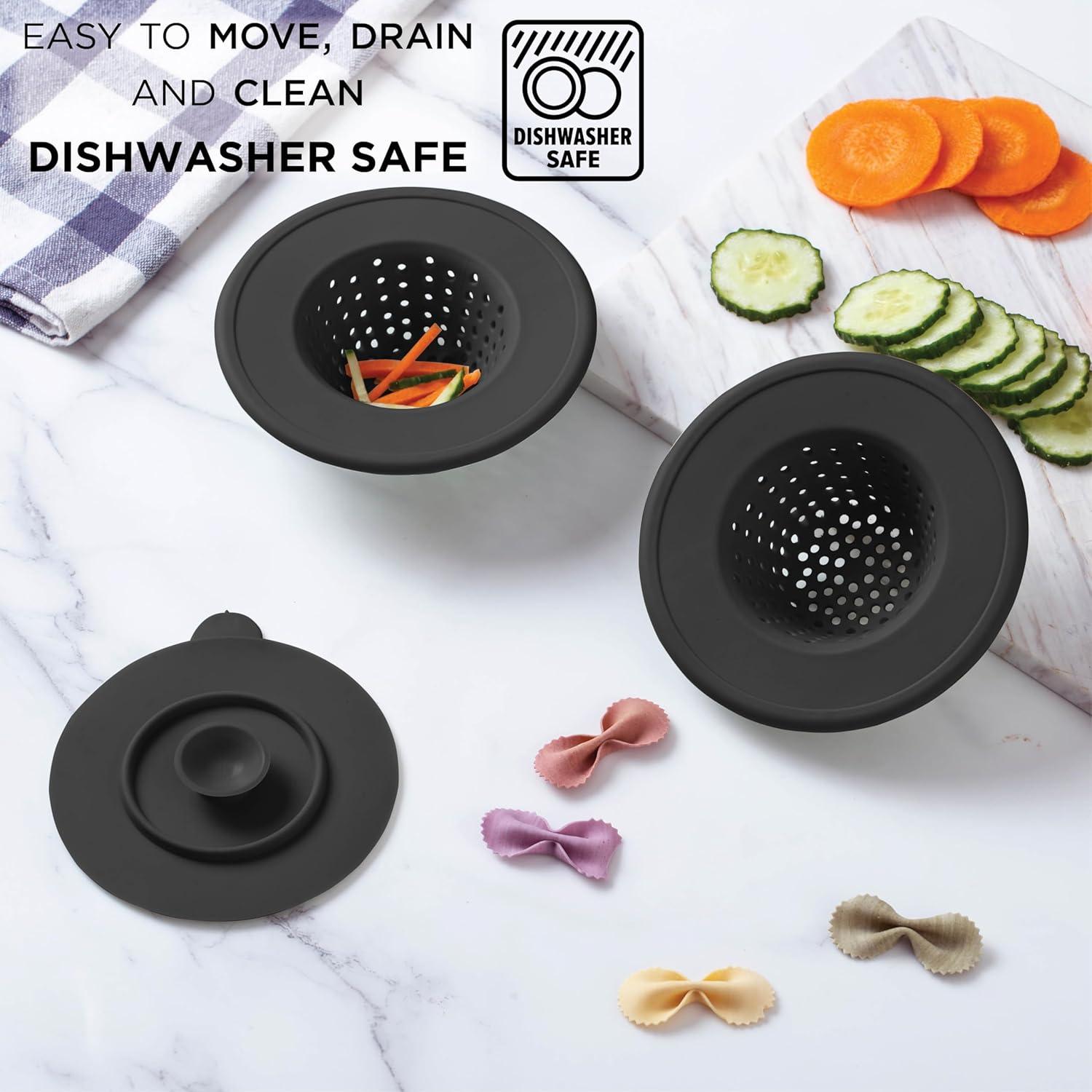 Colador de Fregadero de Silicona COLA CON COLOR - 3 Piezas