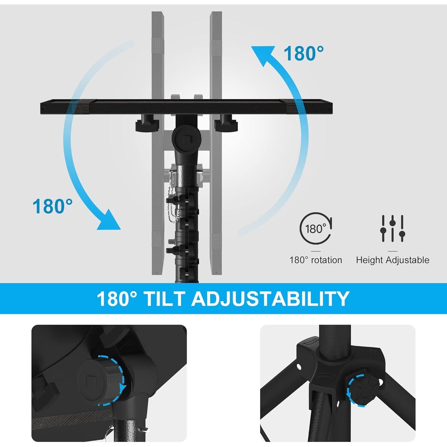 Soporte de Proyector Tripode Ajustable 58 a 116 cm Negro