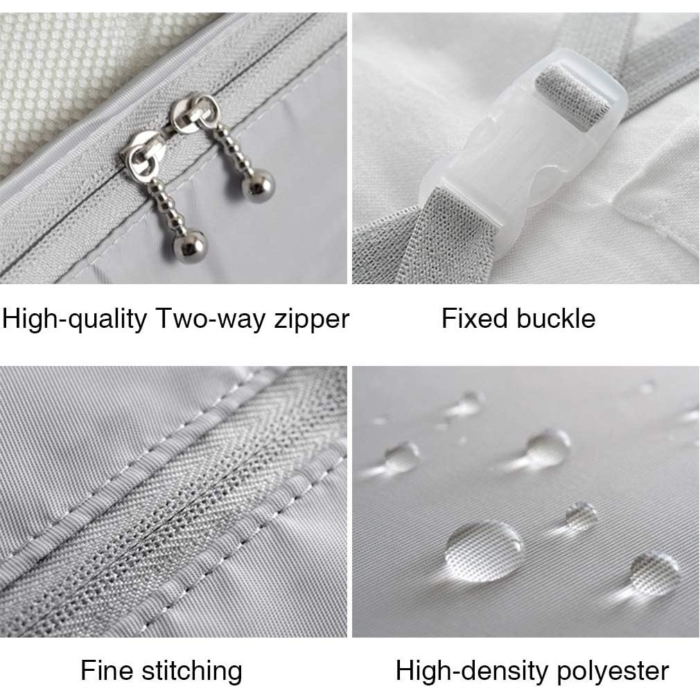 Juego de Organizadores de Empaque para Viaje 8 Piezas Gris