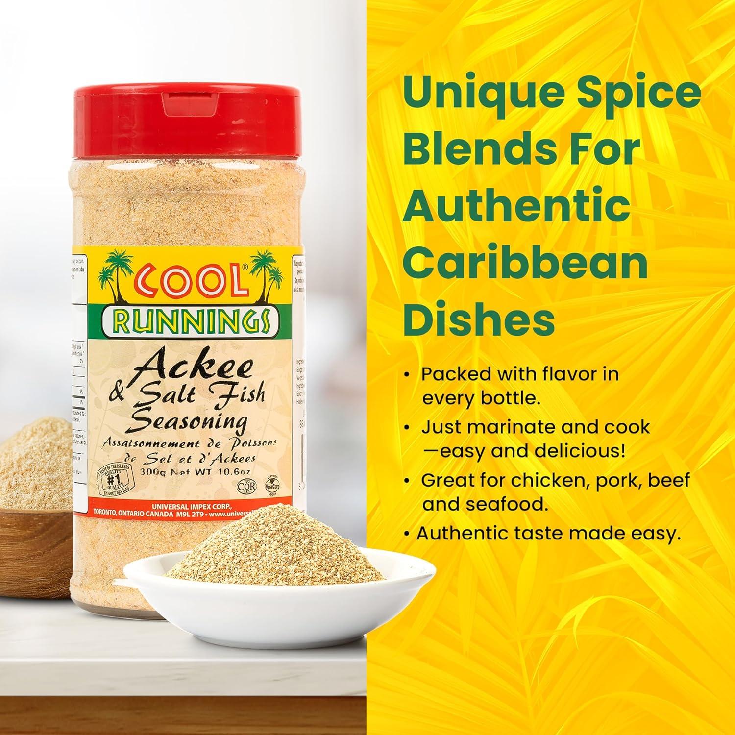 Sazonador Cool Runnings USA Ackee y Bacalao 300g - Sabor Caribeño