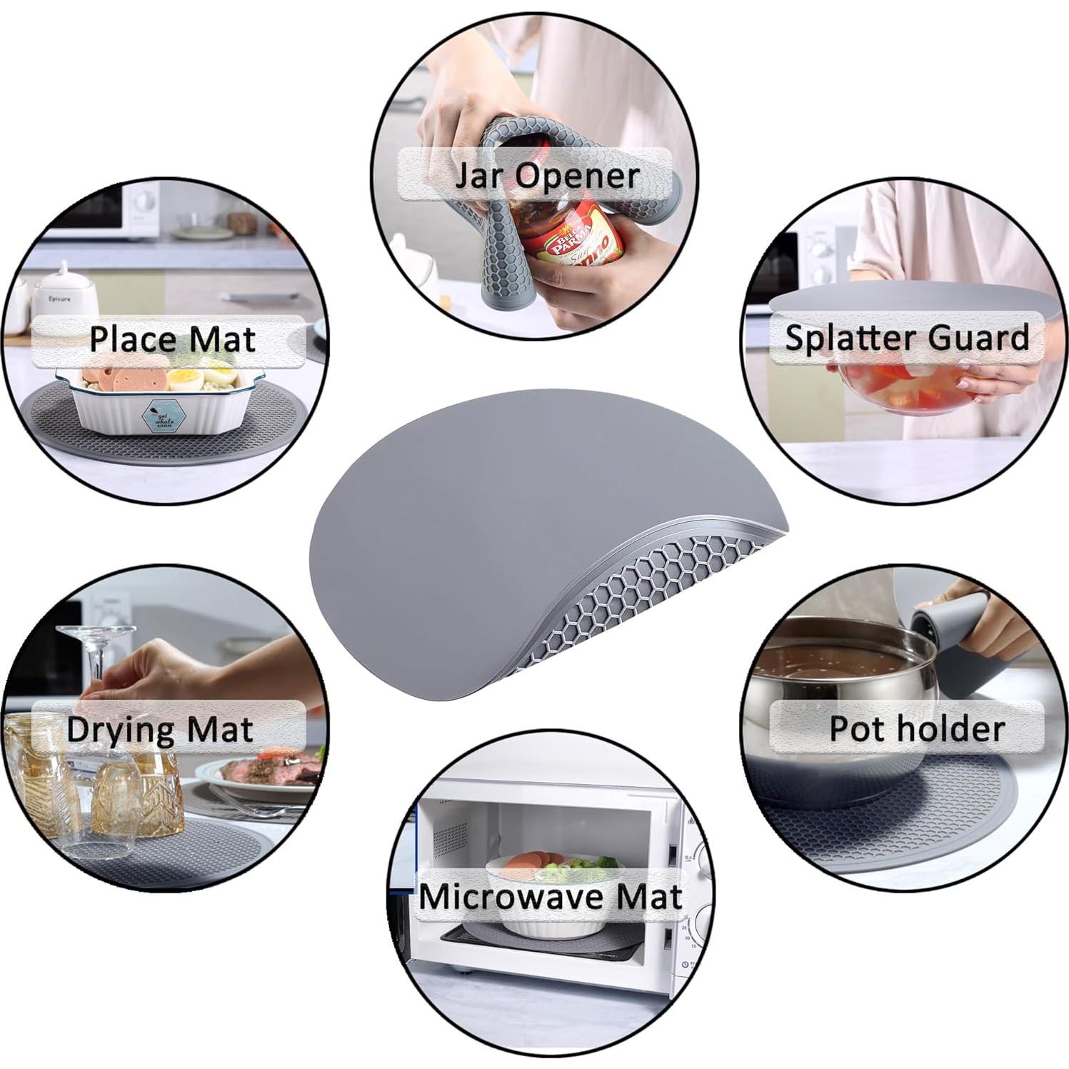 Tapete de Silicona Encuentro para Microondas 30.48 cm - 4 Piezas