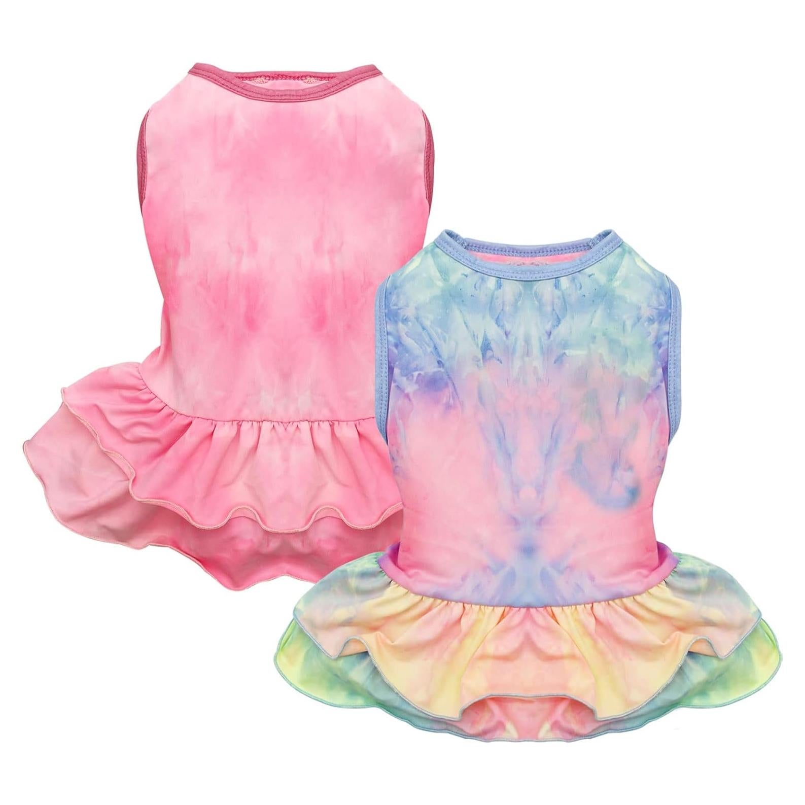 Vestido para Perros Cyeollo Tie Dye Mediano Transpirable