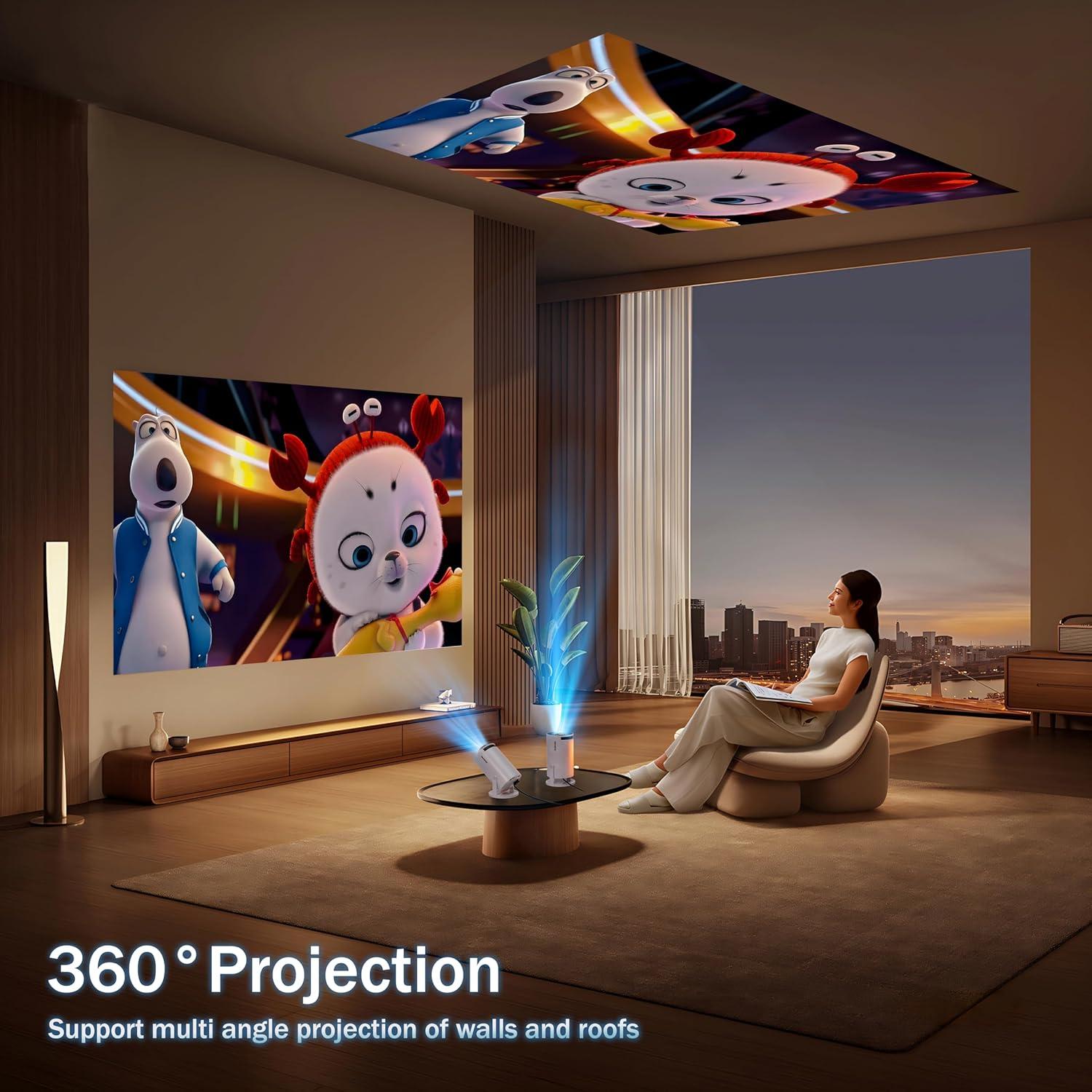 Proyector Mini Nonete NT20 1080P WiFi 6 Bluetooth 5.2