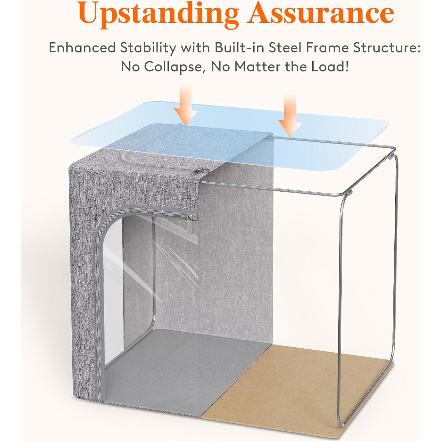 Bins de Almacenamiento de Ropa Lifewit 40L Plegables 3 Paquete