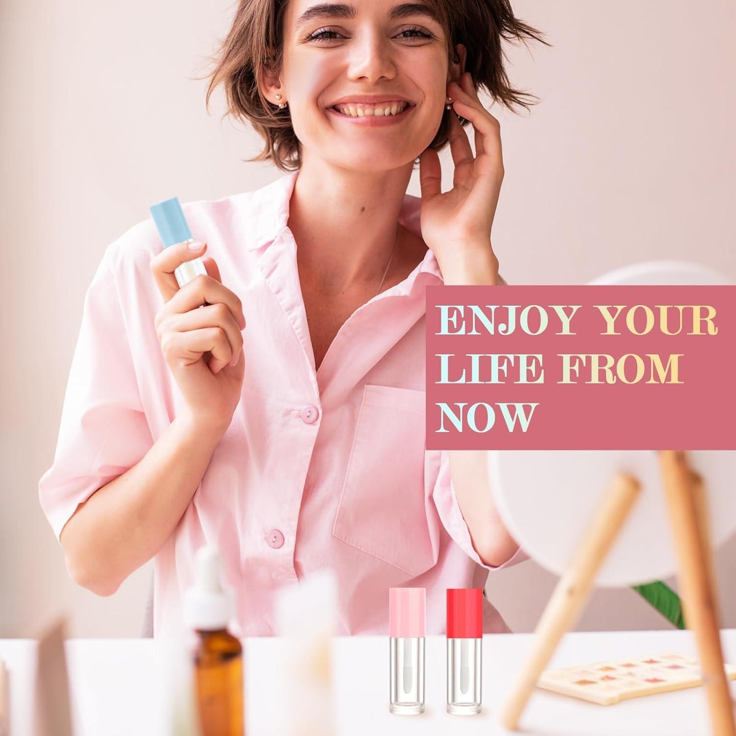 Kit 12 Tubos Vacíos de Brillo de Labios 2.5ml + 2 Jeringas