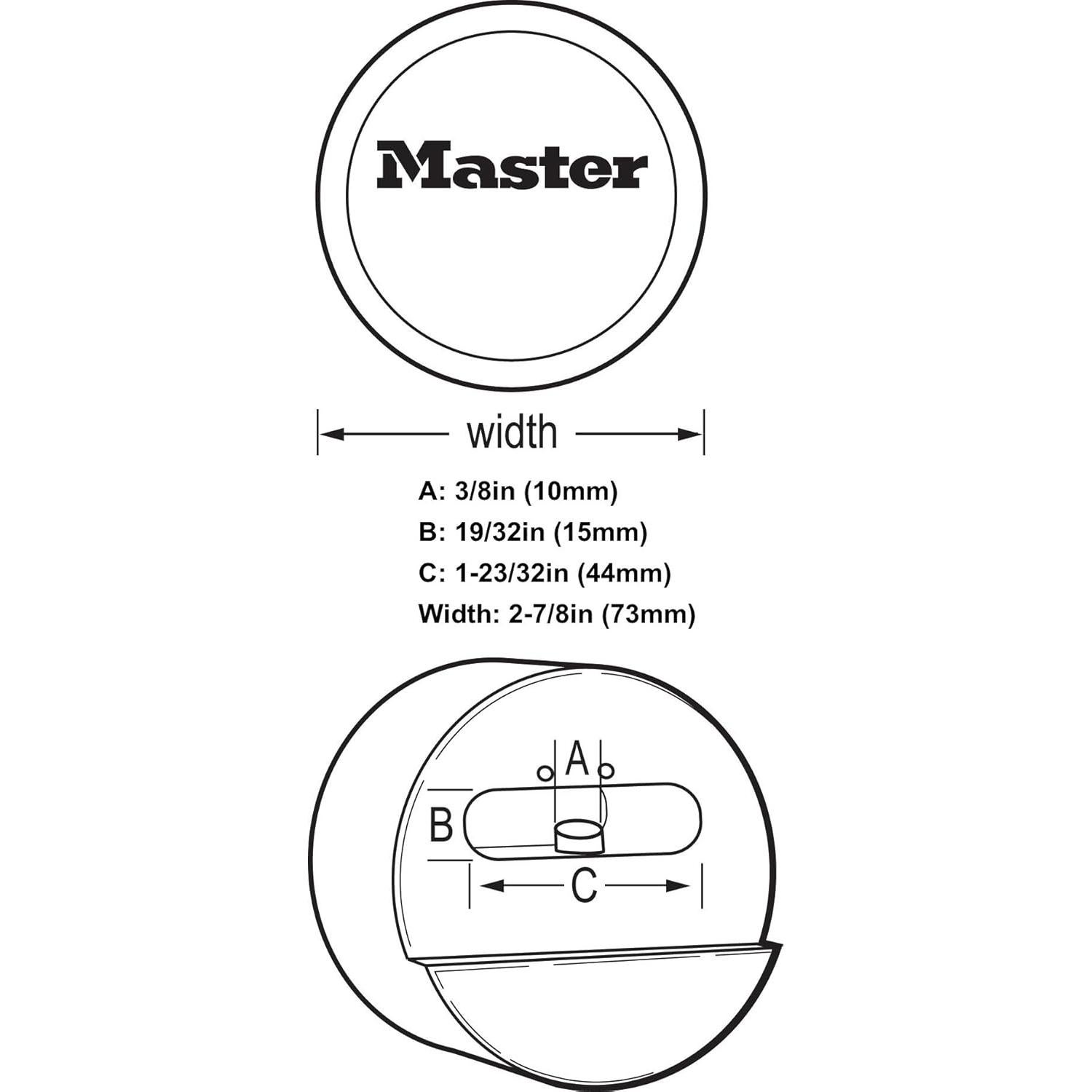 Cerradura Master Lock 6271KA ProSeries 2 Paquete Cromo