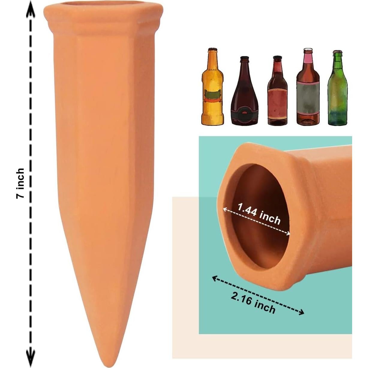 Picos de Riego Vensovo 10 Piezas Terracota Automáticos